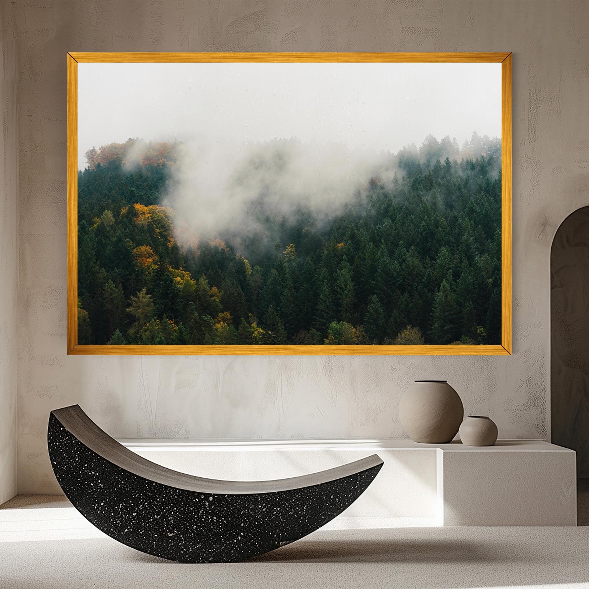 Foggy Tree Forest mockup 8