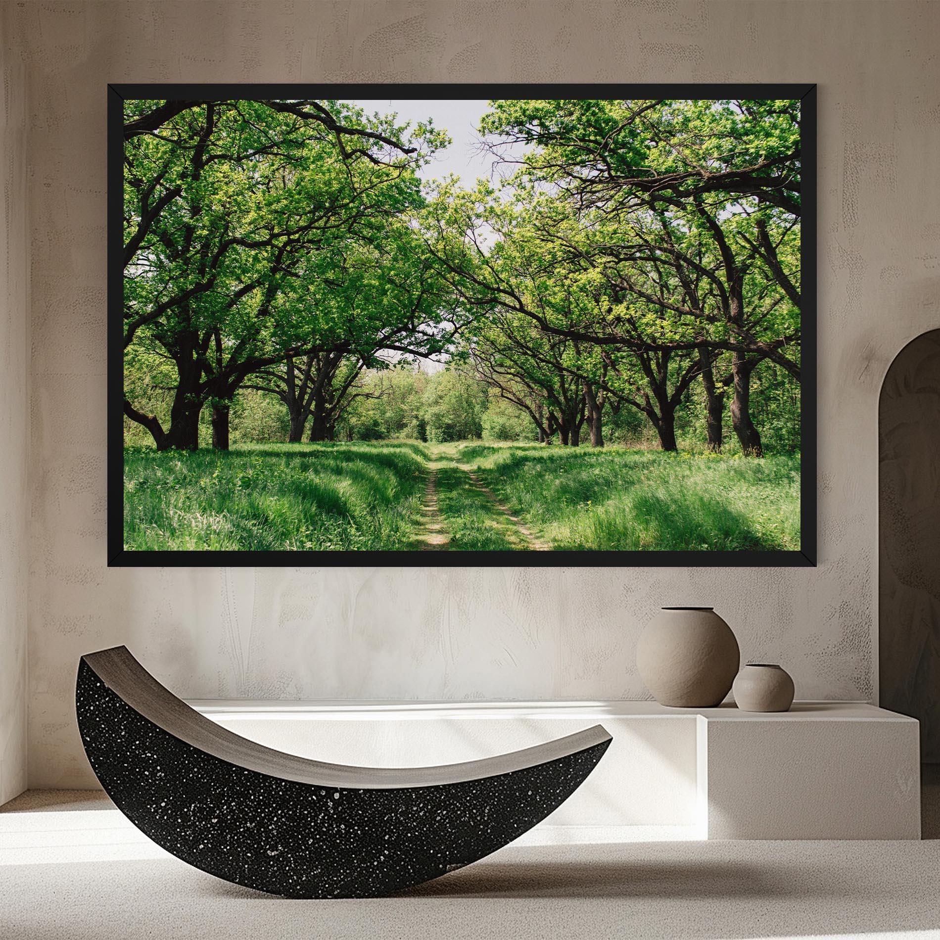 Картина на платно Forest Green Path mockup 8