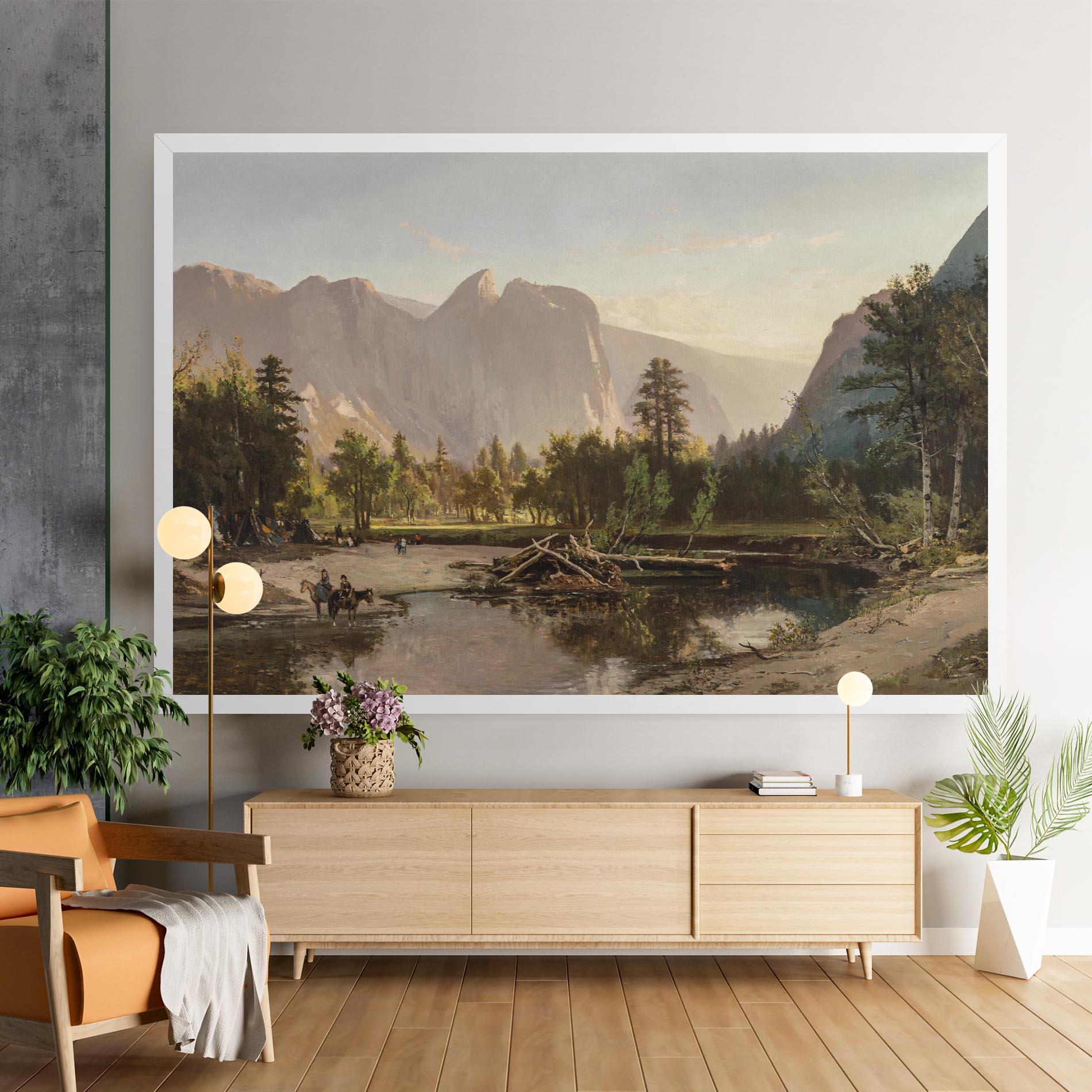 Картина на платно Small Lake Forest mockup 9