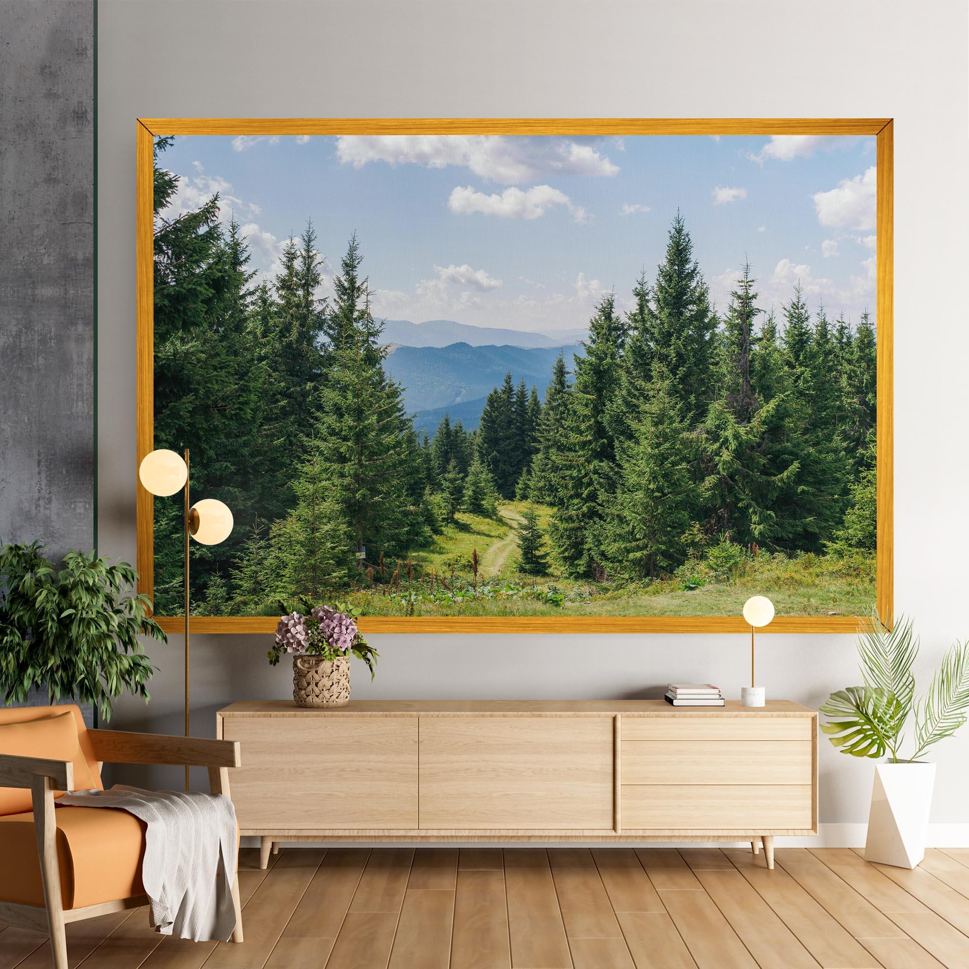 Картина на платно Carpathian Mountain mockup 9