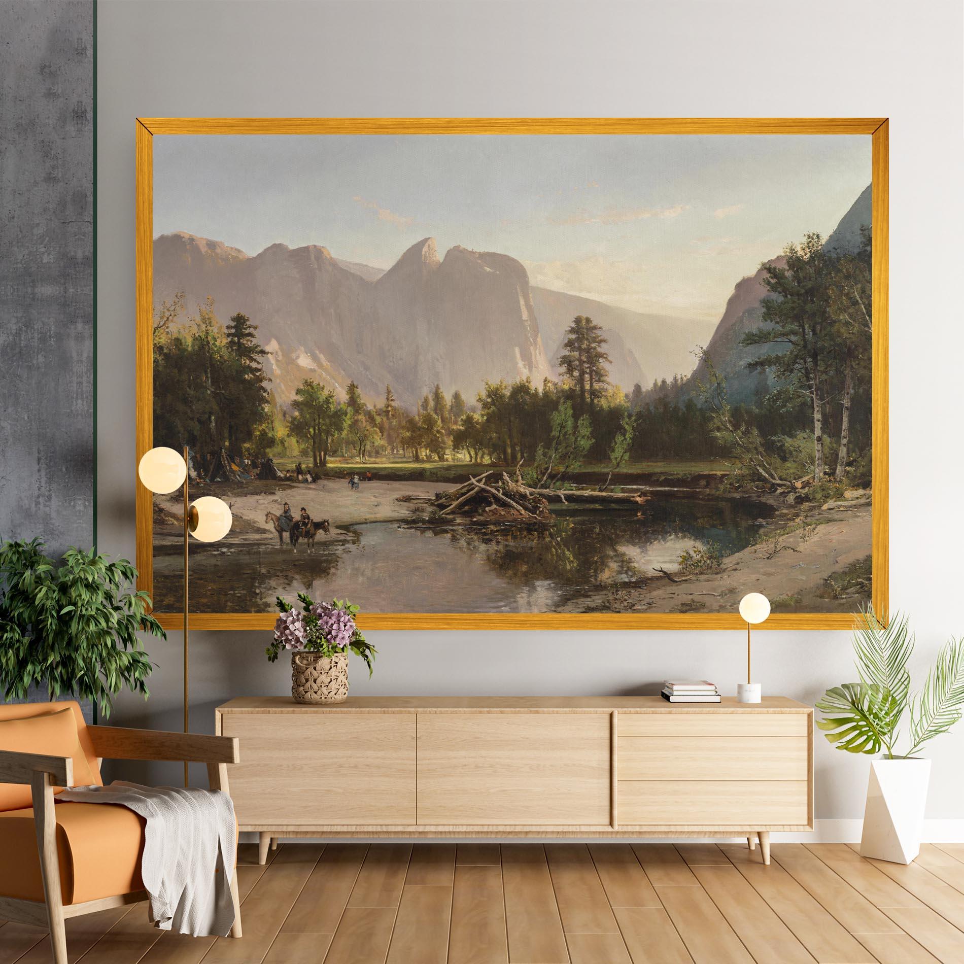 Картина на платно Small Lake Forest mockup 9