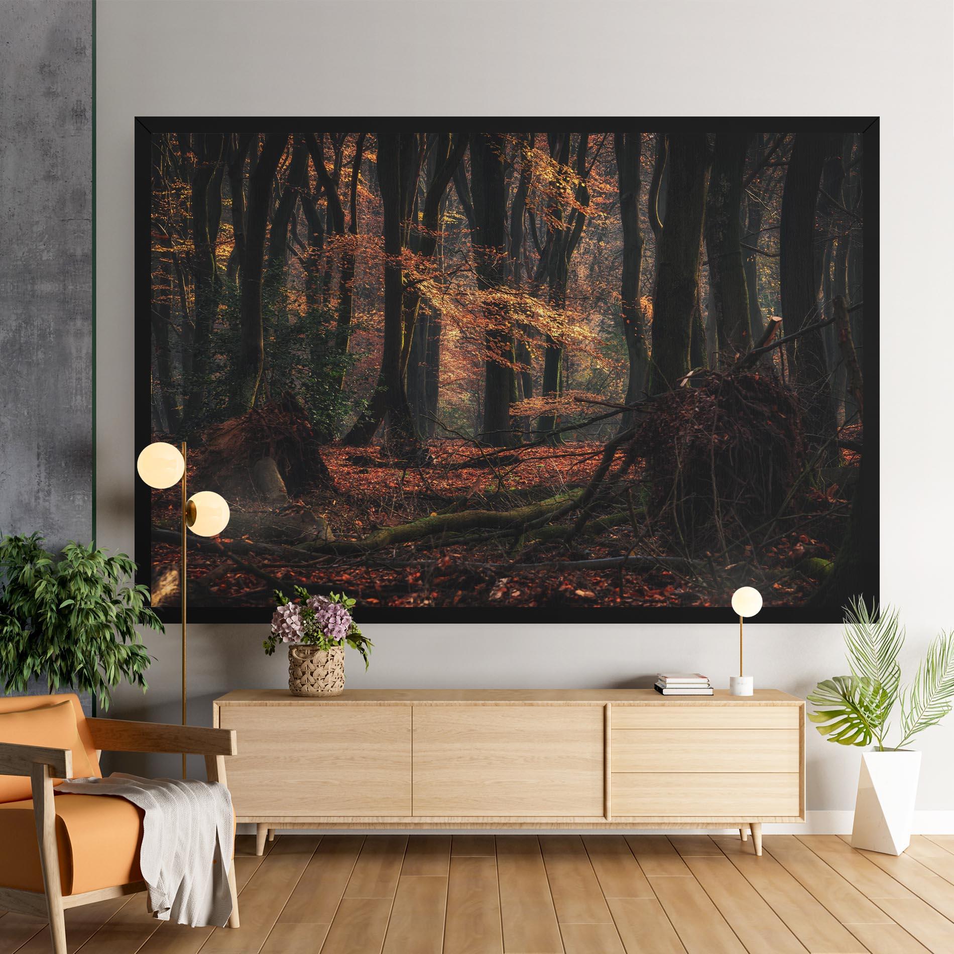 Картина на платно Autumn Forest Trees mockup 9