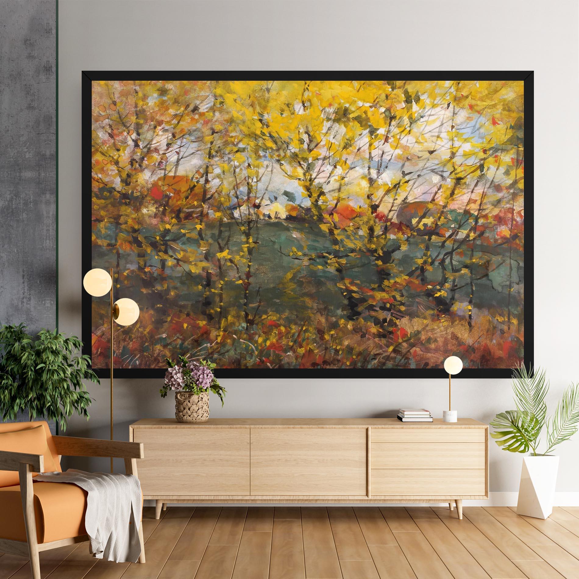Картина на платно Autumn Painting Tree mockup 9