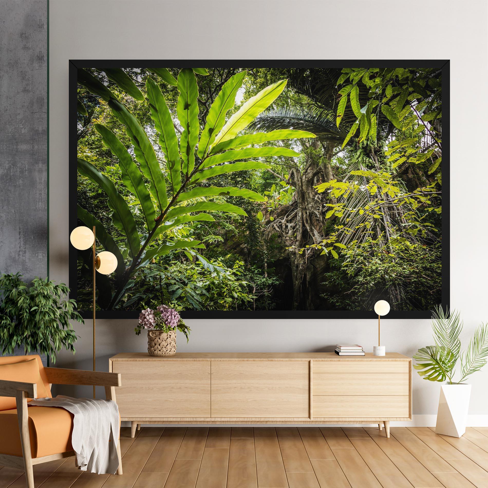 Картина на платно Big Leaf Forest mockup 9