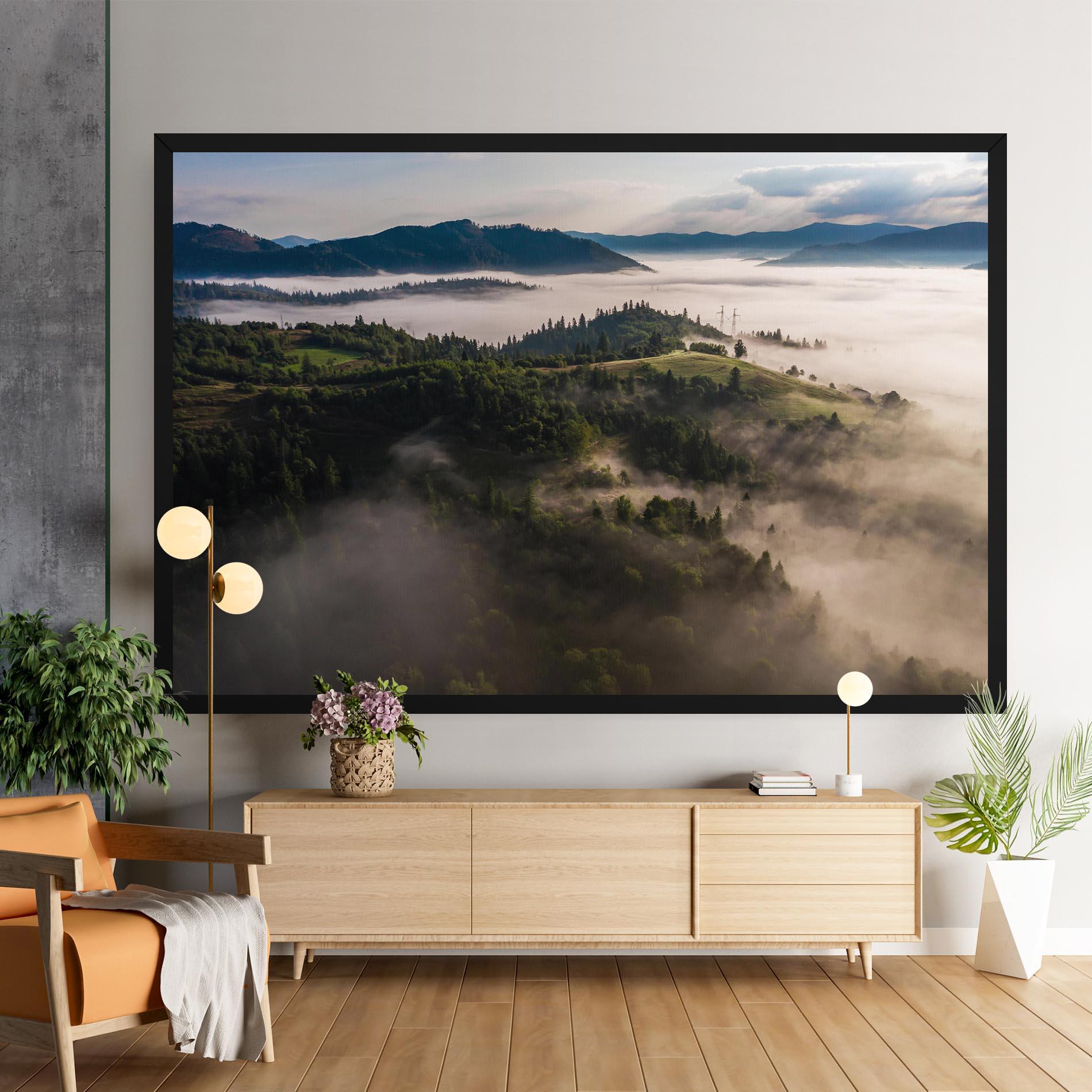 Картина на платно Foggy Forest View mockup 9