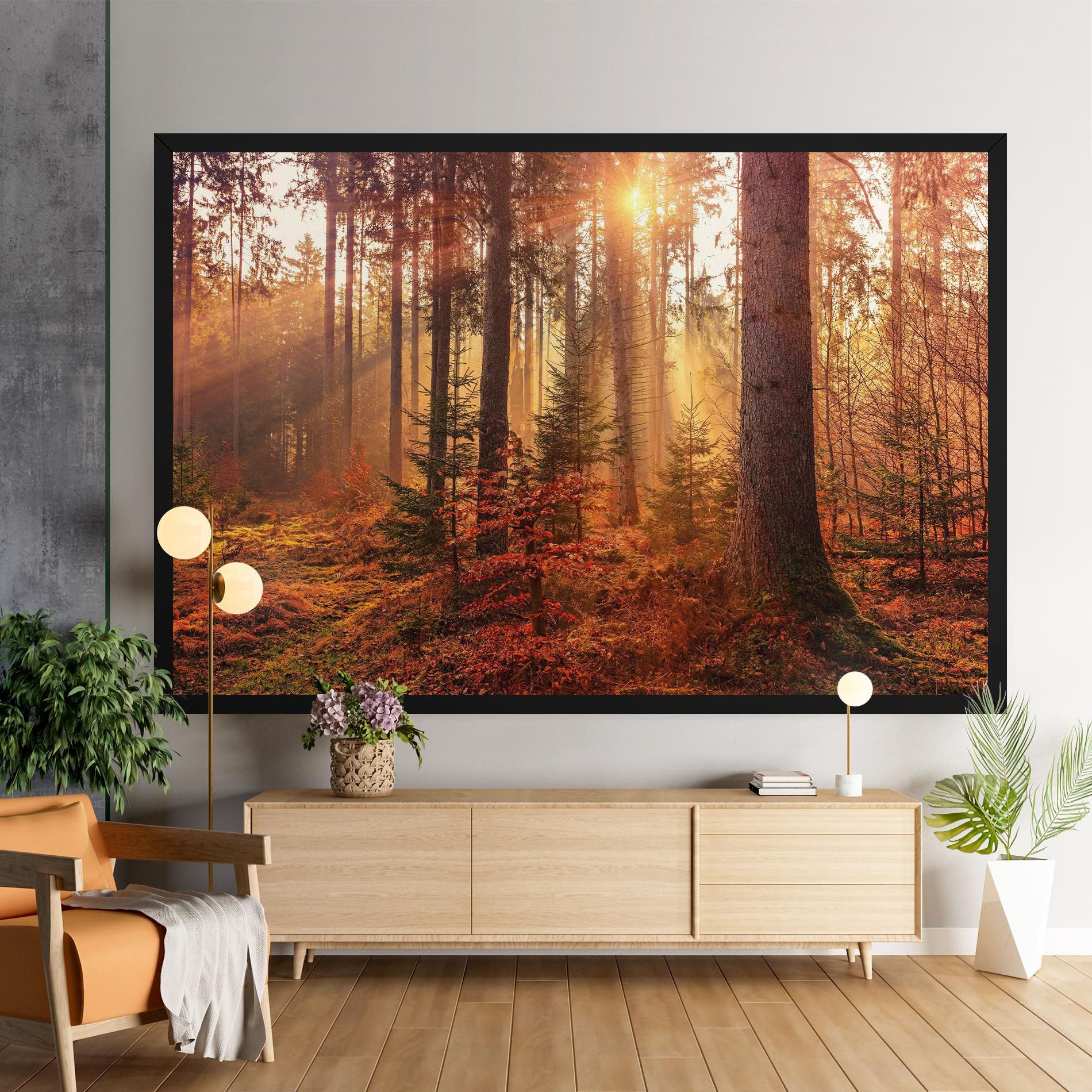 Orange Light Forest mockup 9