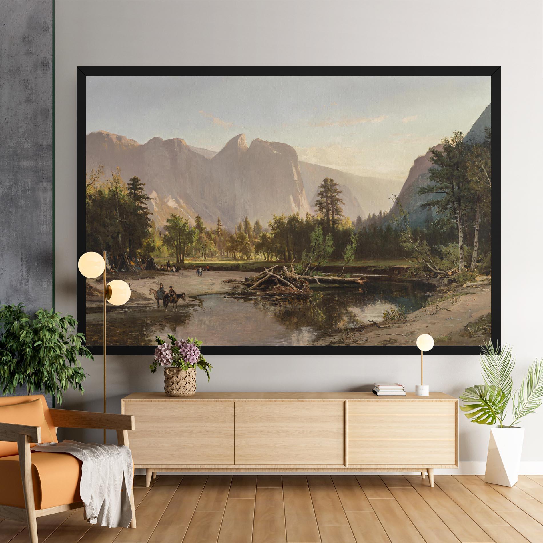 Картина на платно Small Lake Forest mockup 9