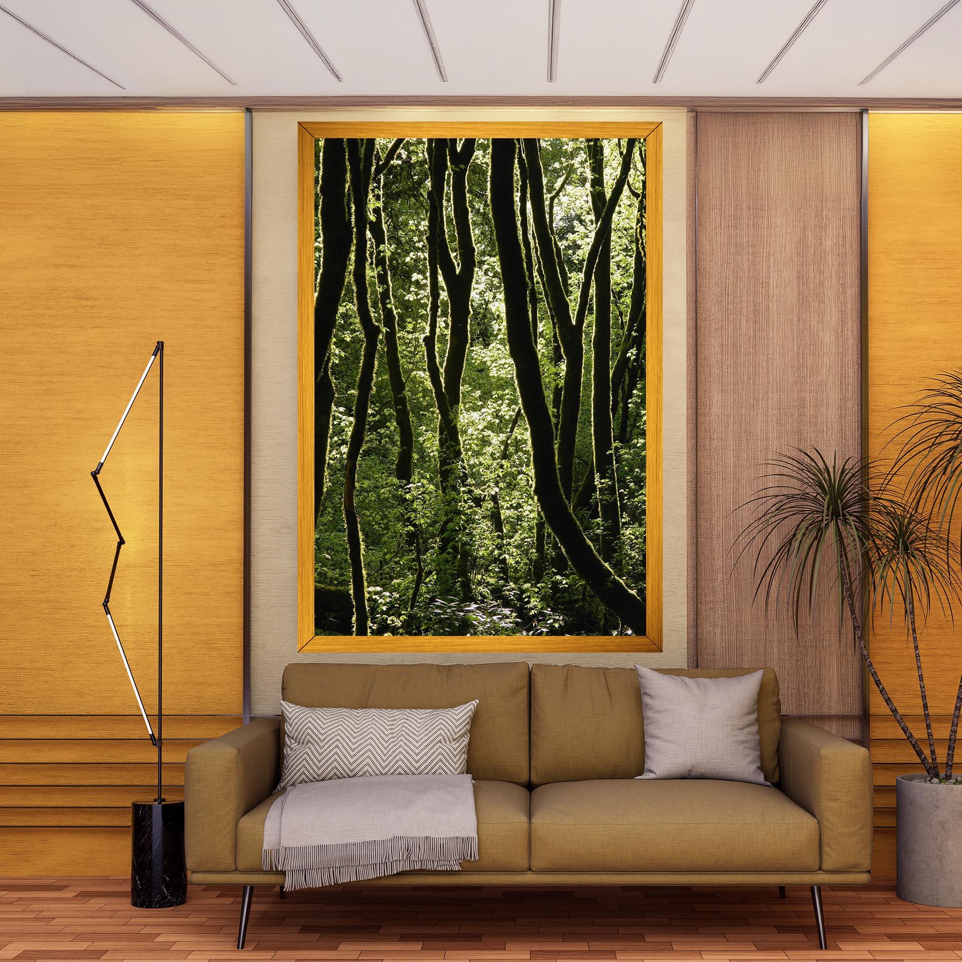 Картина на платно Forest Black Trees mockup 9