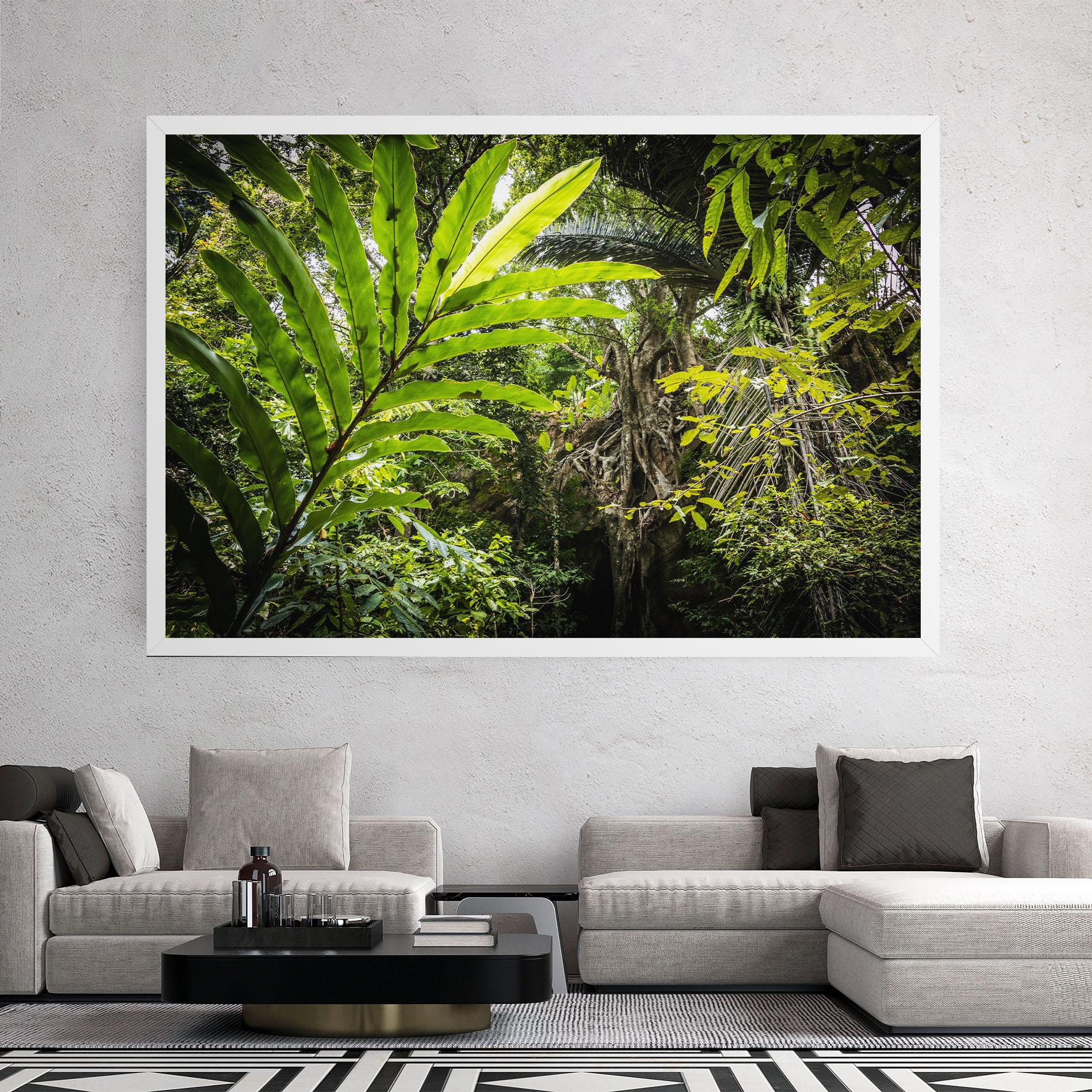 Картина на платно Big Leaf Forest mockup 2