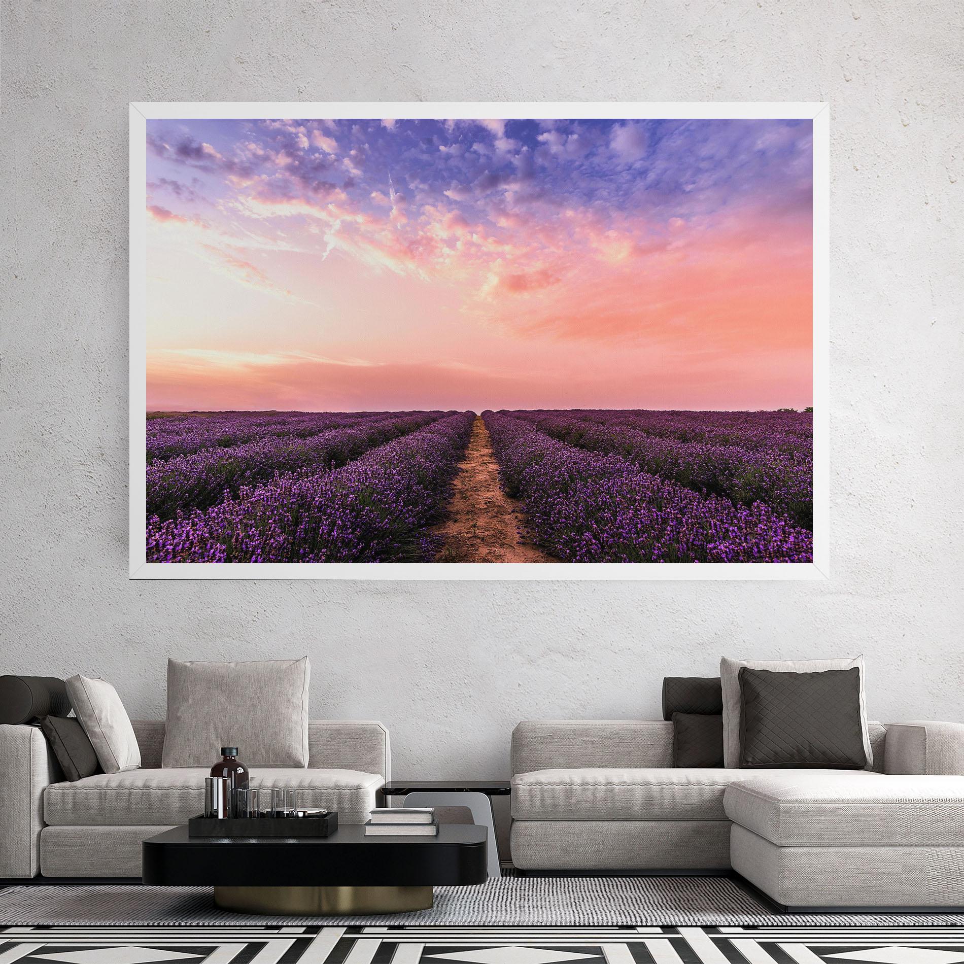 Картина на платно Lavender Field mockup 2