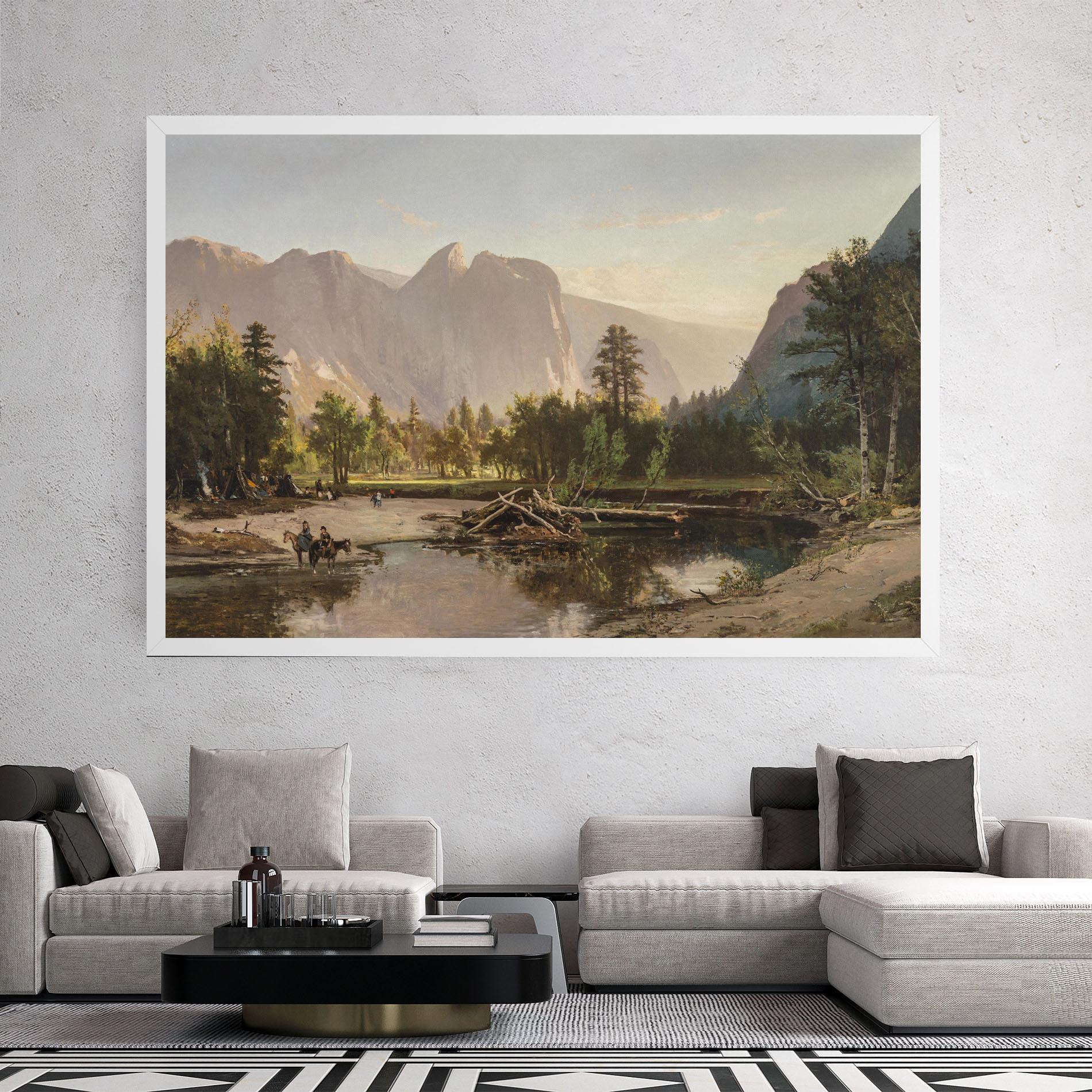 Картина на платно Small Lake Forest mockup 2