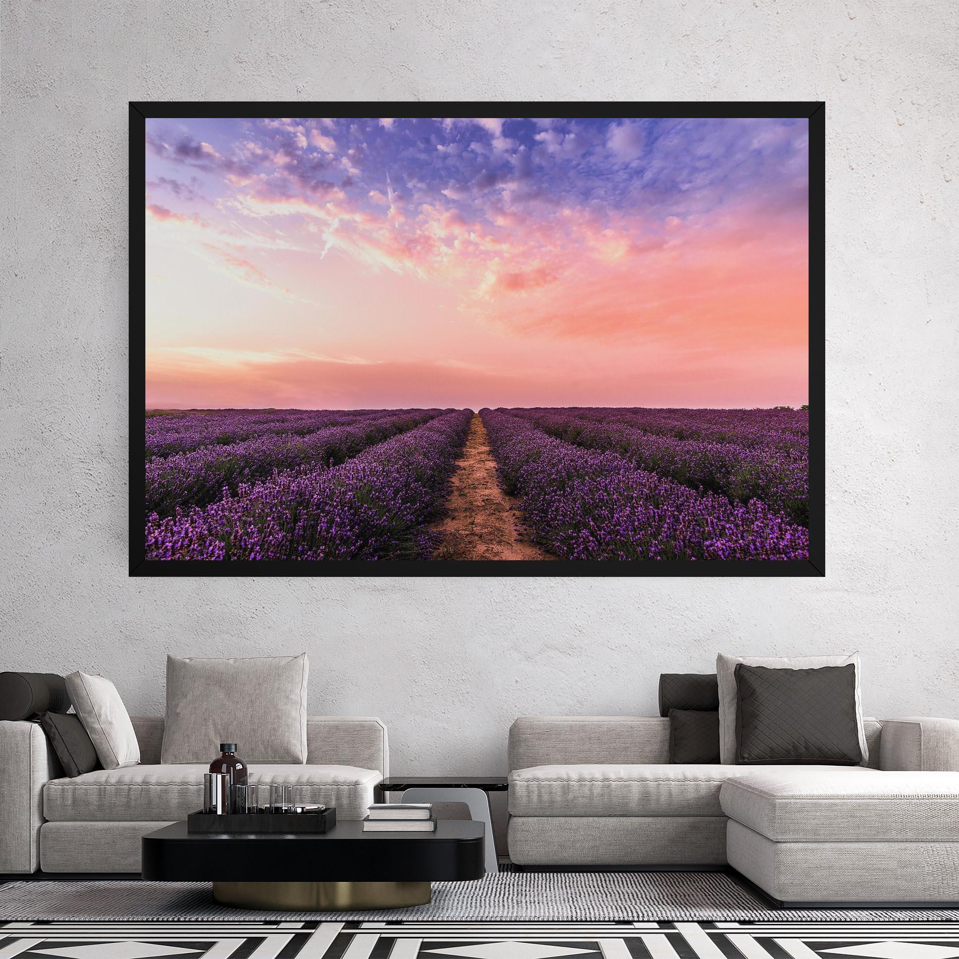 Картина на платно Lavender Field mockup 2