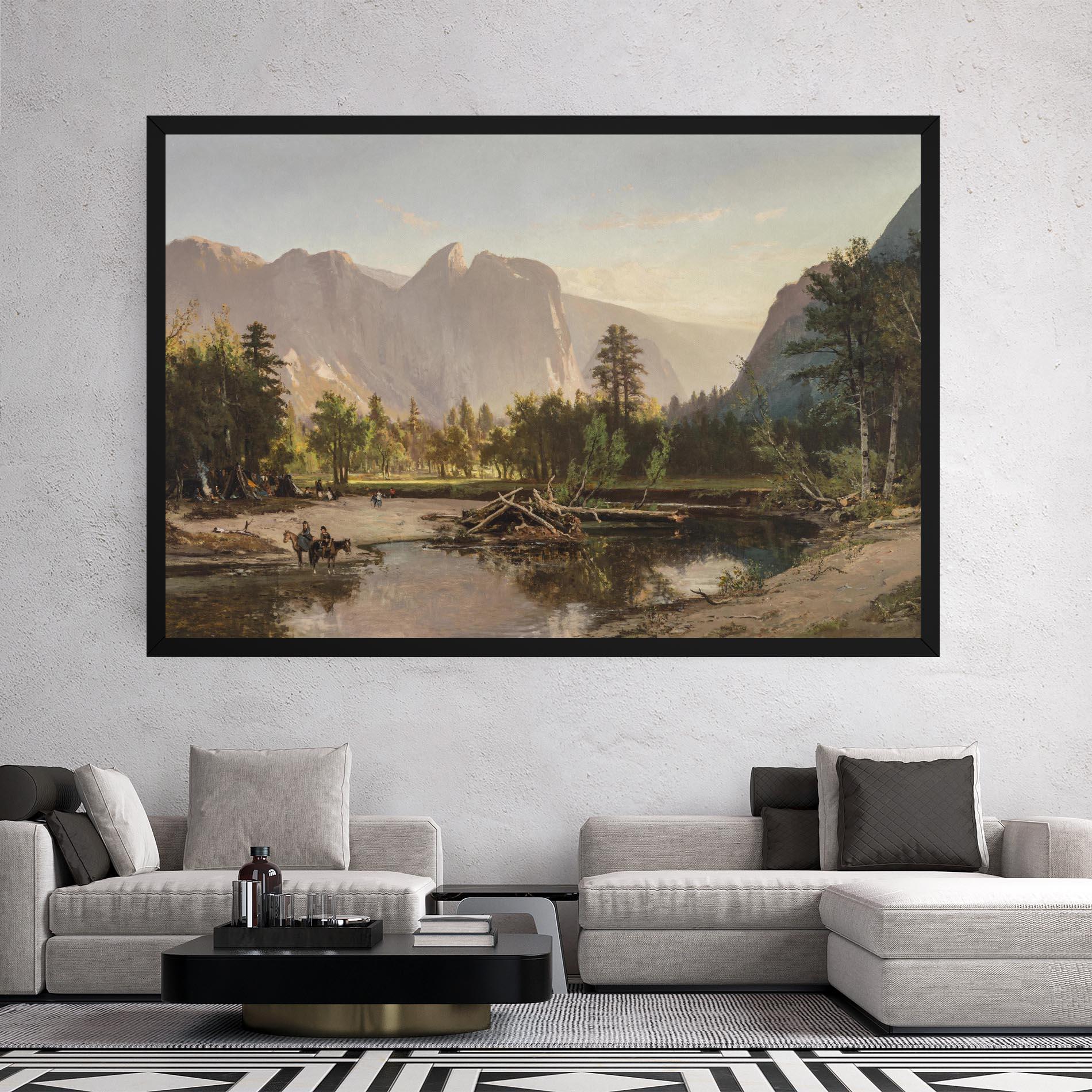 Картина на платно Small Lake Forest mockup 2