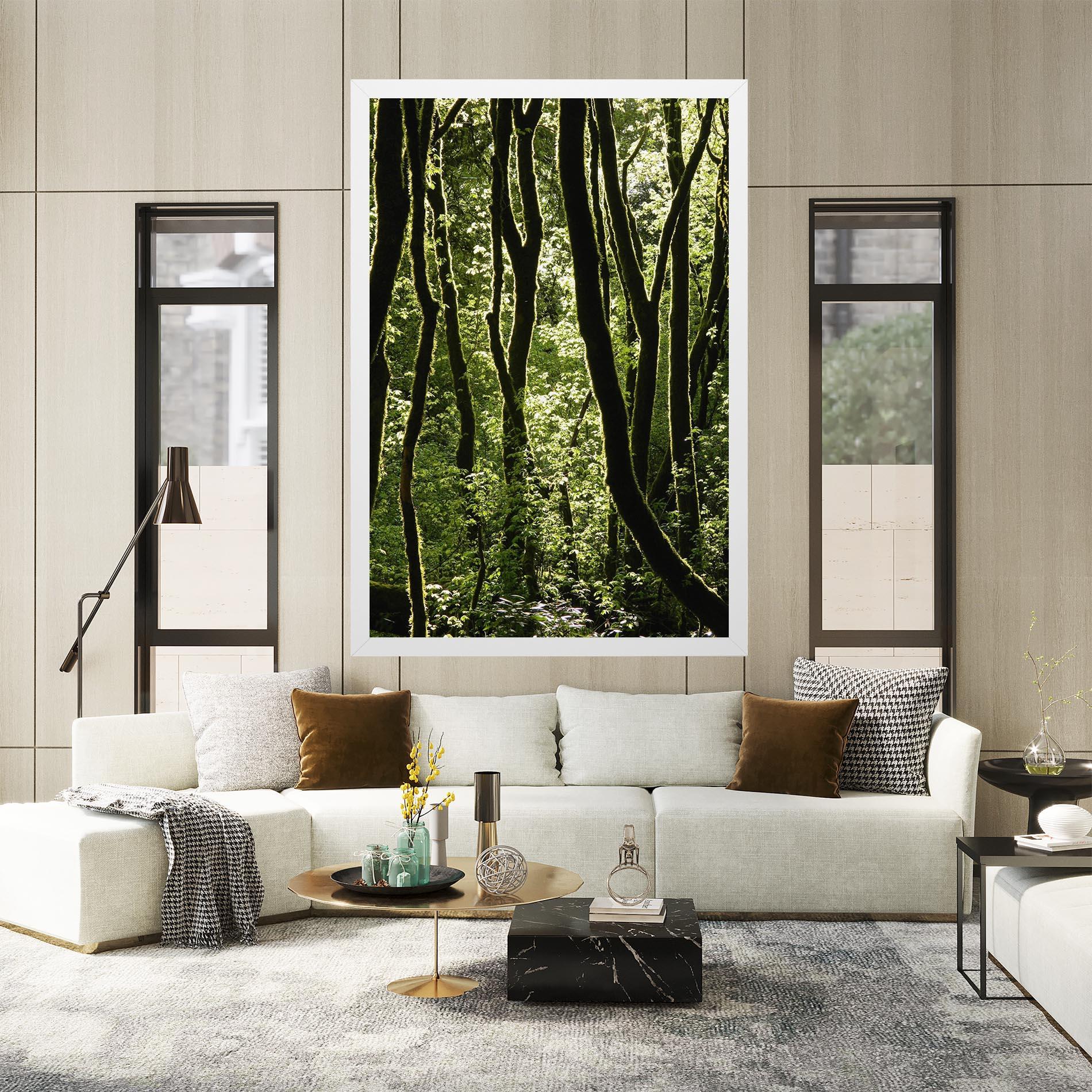 Картина на платно Forest Black Trees mockup 2