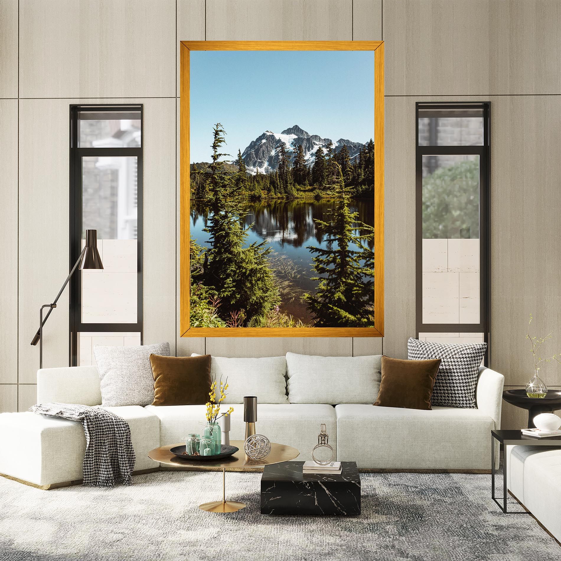 Forest Snow Mountain mockup 2