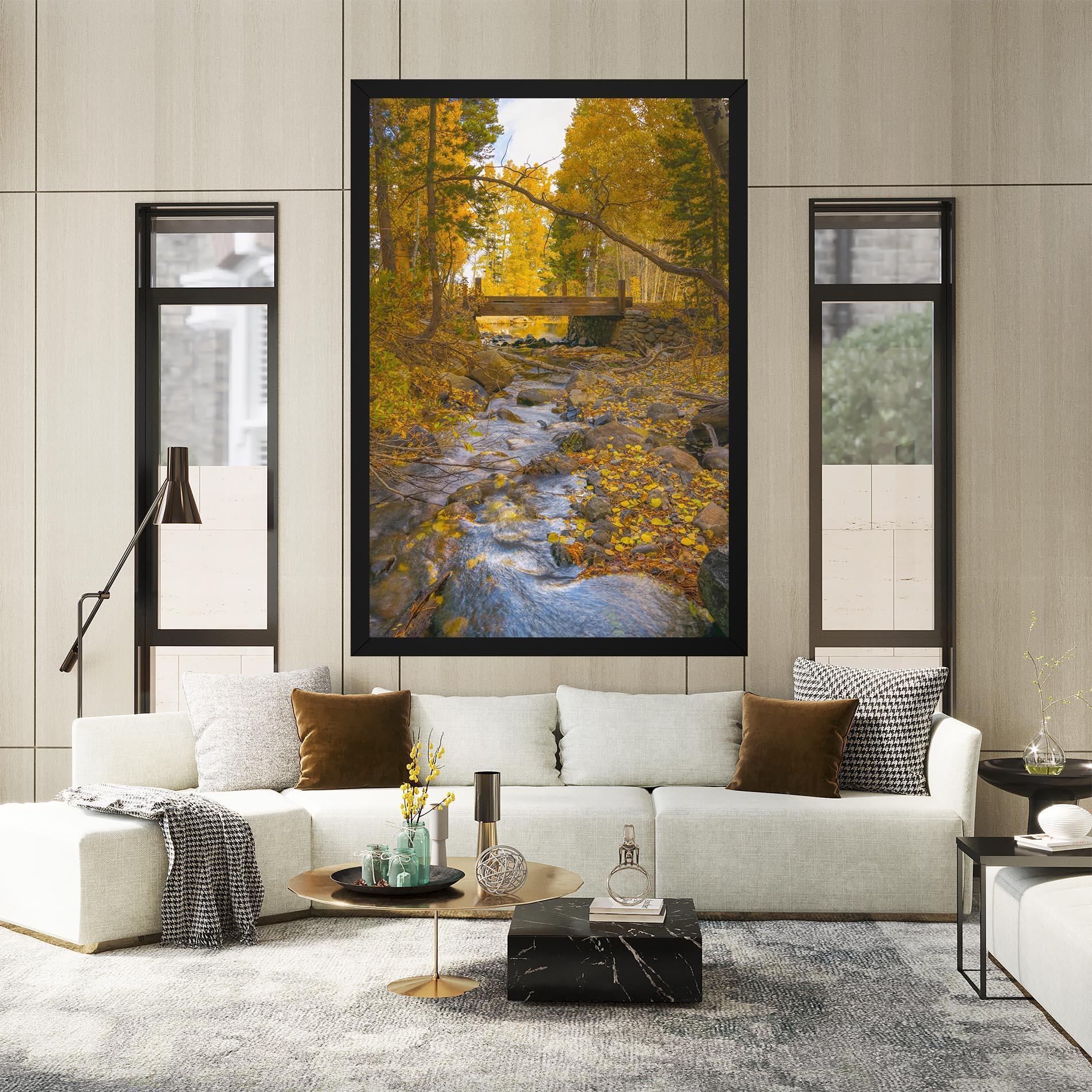 Картина на платно Yellow View Forest mockup 2