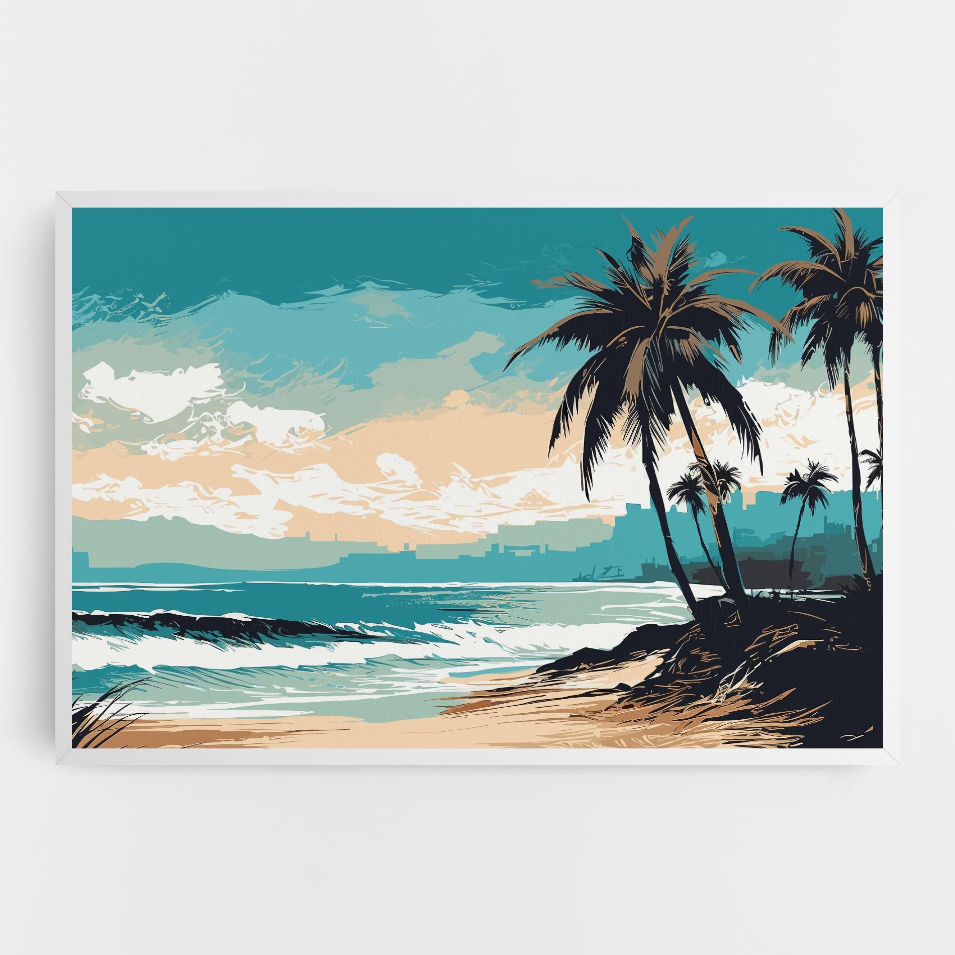 Cream Blue Beach mockup 0