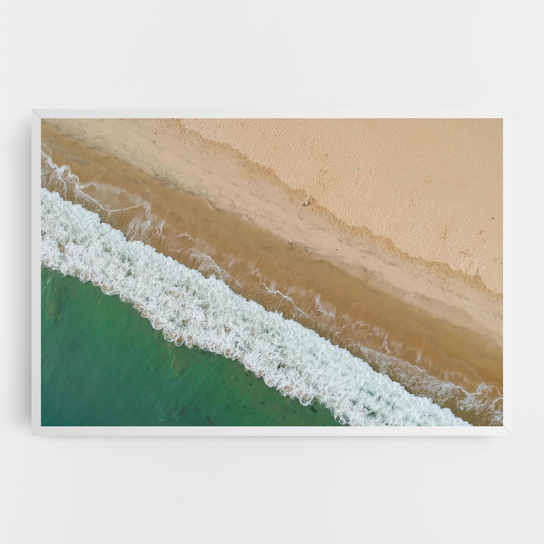 Cream Green Waves mockup 0