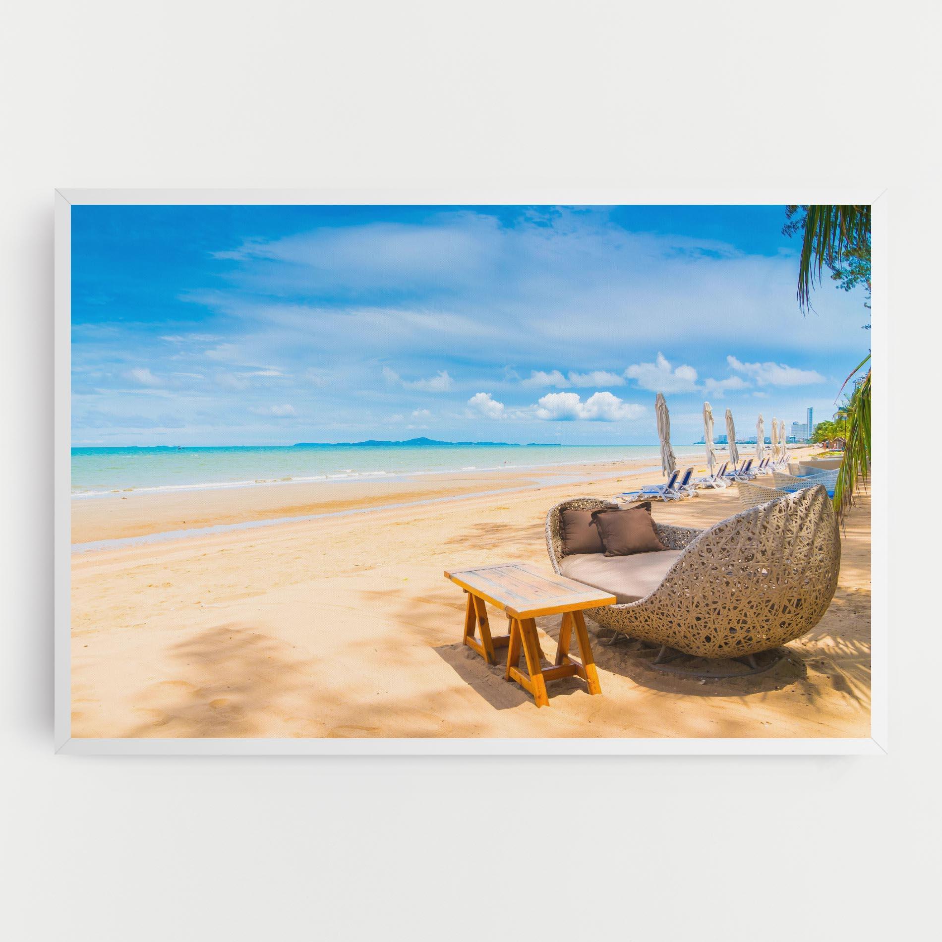 Картина на платно Dinning Blue Sky mockup 0