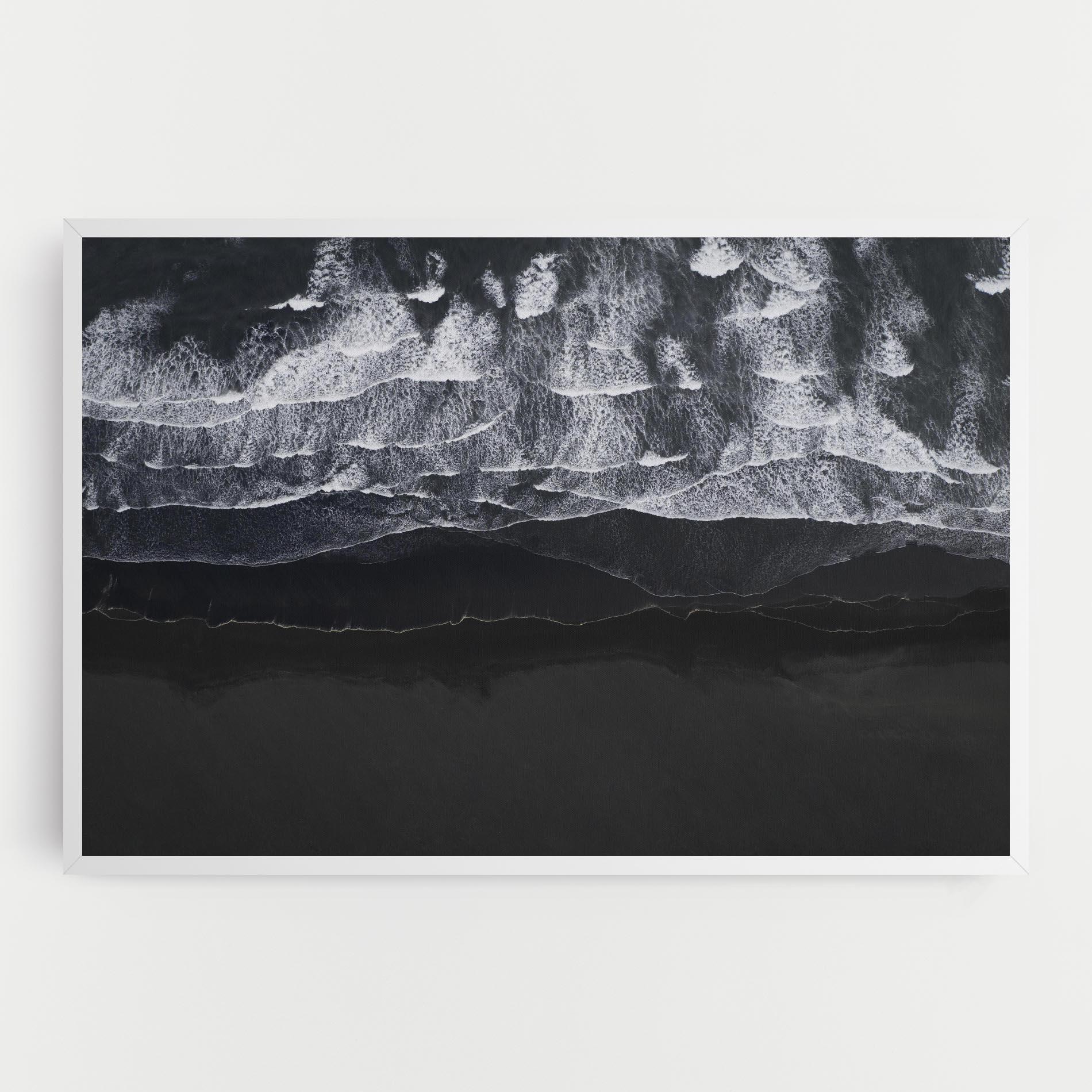 Картина на платно Grey Waves Beach mockup 0