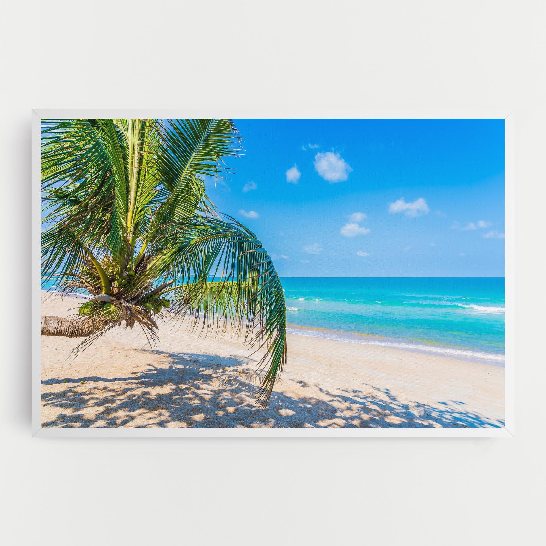 Картина на платно Tropical Beach View mockup 0