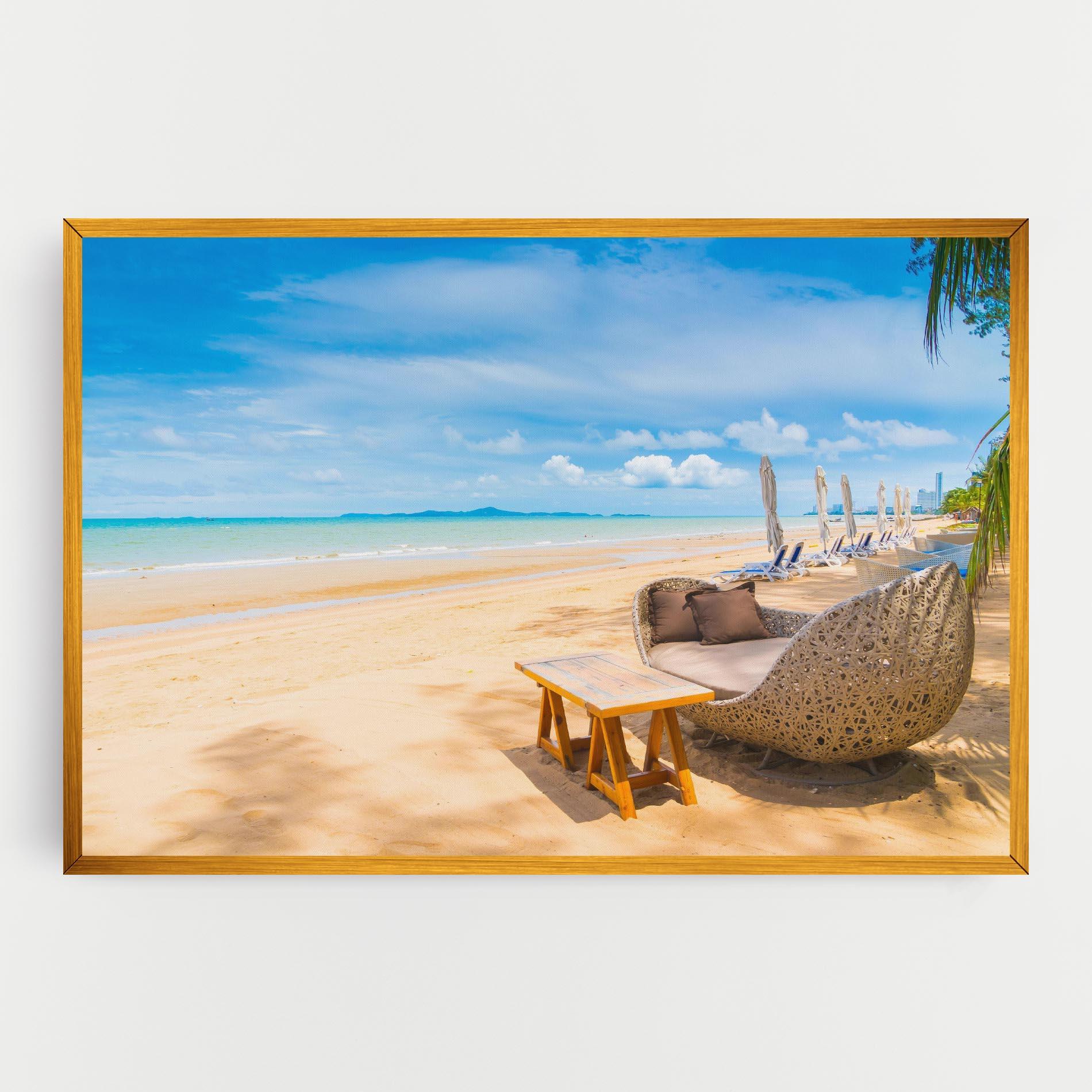 Картина на платно Dinning Blue Sky mockup 0