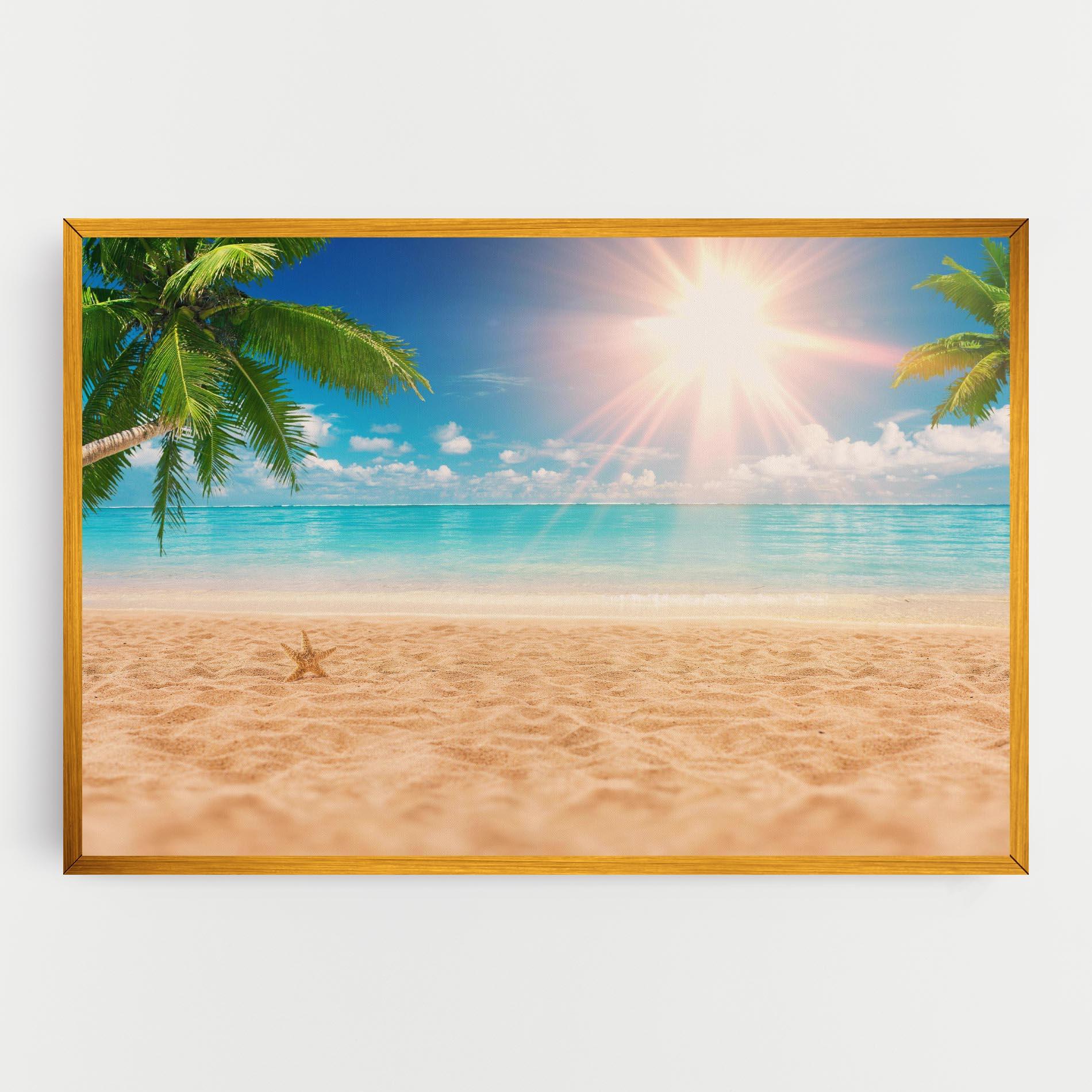 Картина на платно Exotic Beach Ocean mockup 0