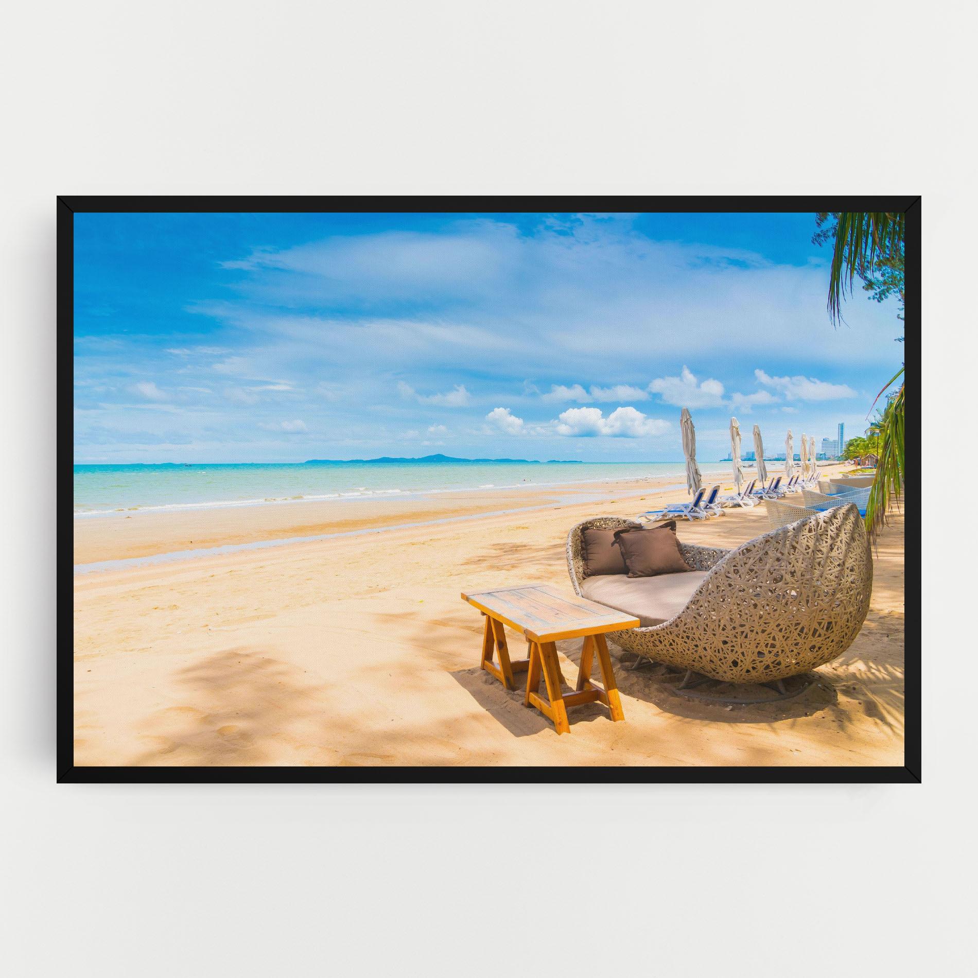 Картина на платно Dinning Blue Sky mockup 0