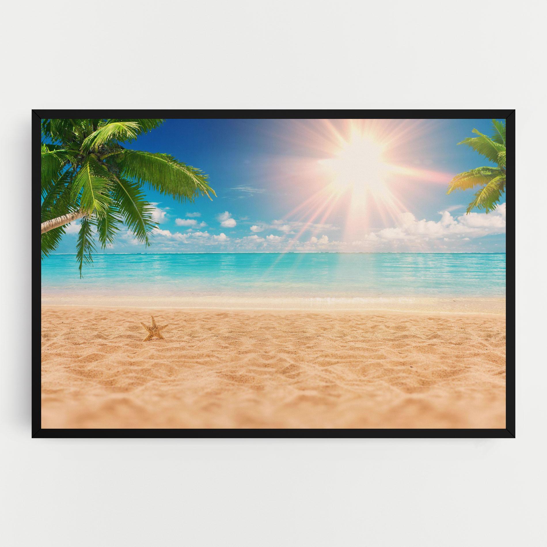 Картина на платно Exotic Beach Ocean mockup 0