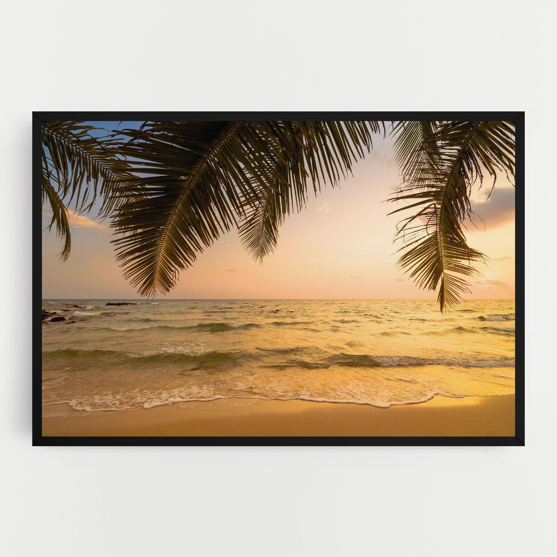 Картина на платно Paradise Island mockup 0