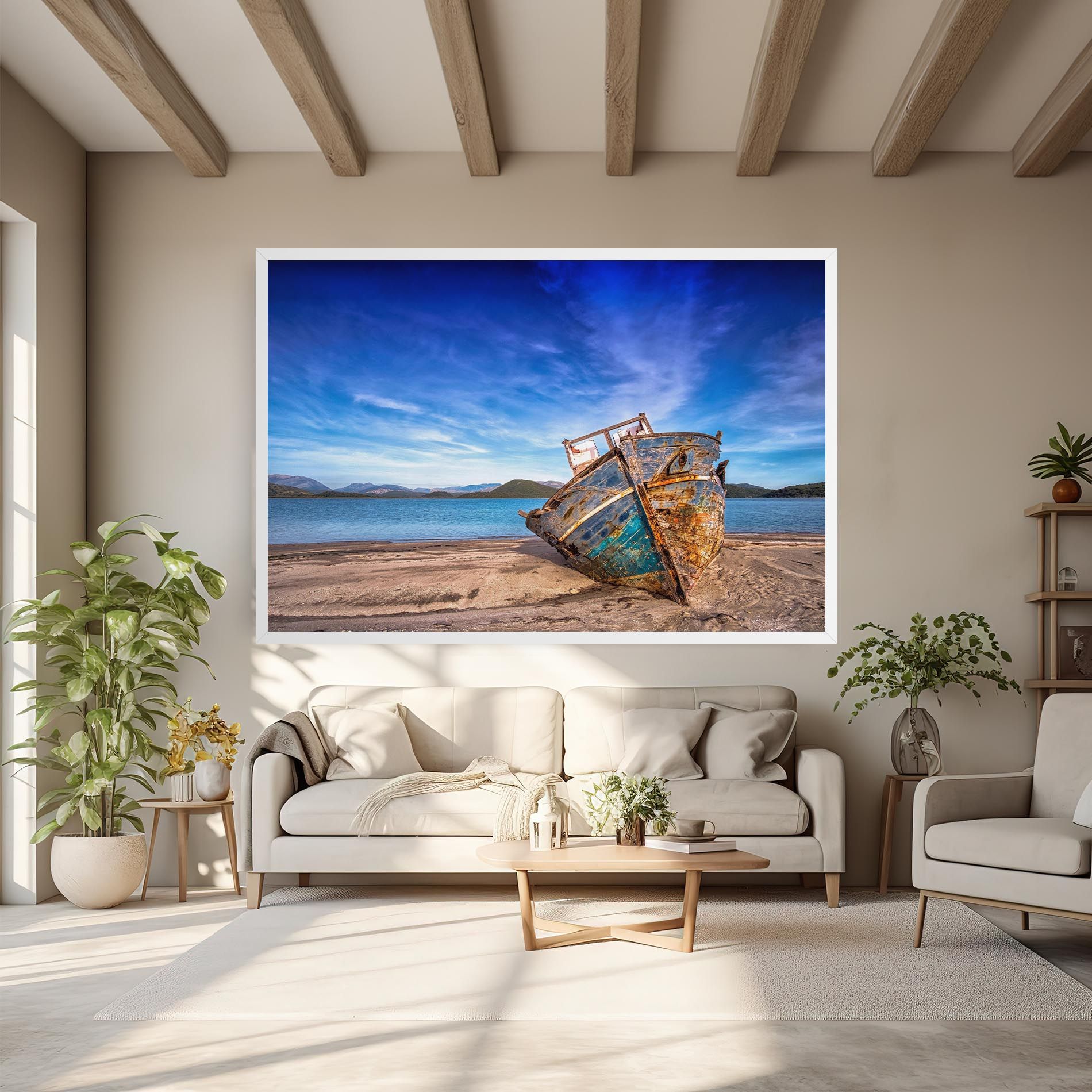 Boat Blue Sky mockup 6