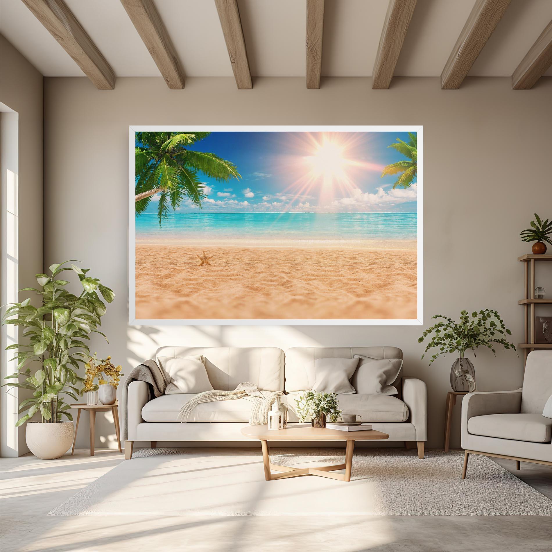 Картина на платно Exotic Beach Ocean mockup 6