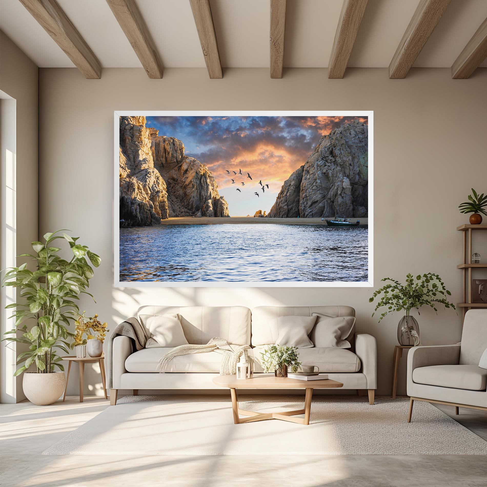 Картина на платно Lover S Beach mockup 6