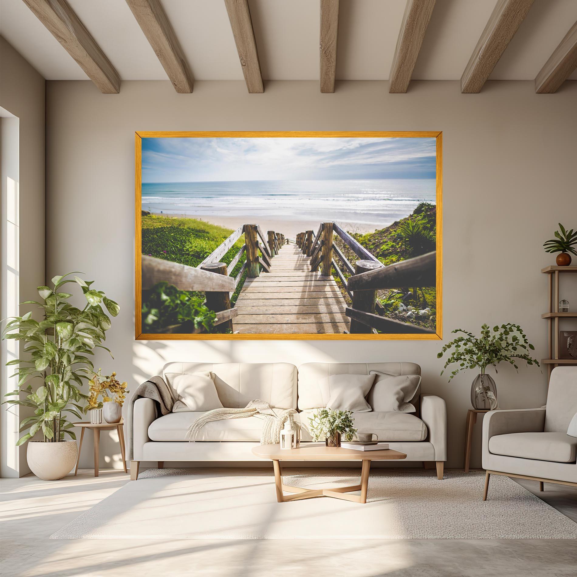 Картина на платно Beach Road mockup 6