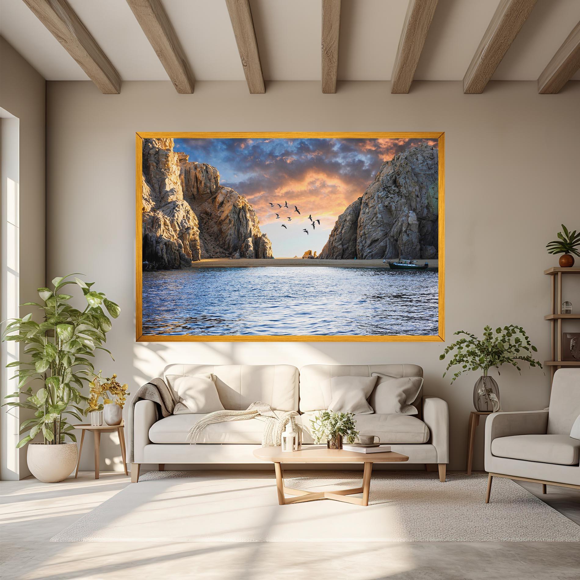 Картина на платно Lover S Beach mockup 6