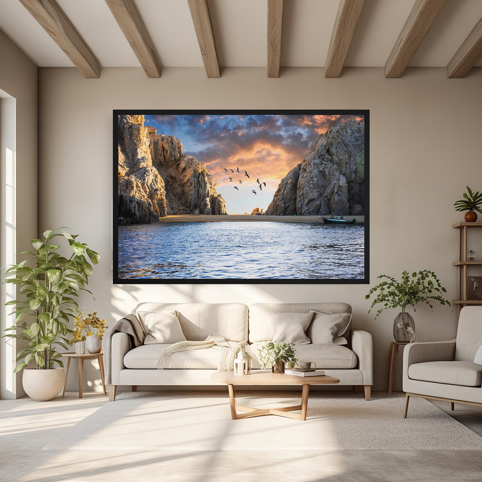 Картина на платно Lover S Beach mockup 6