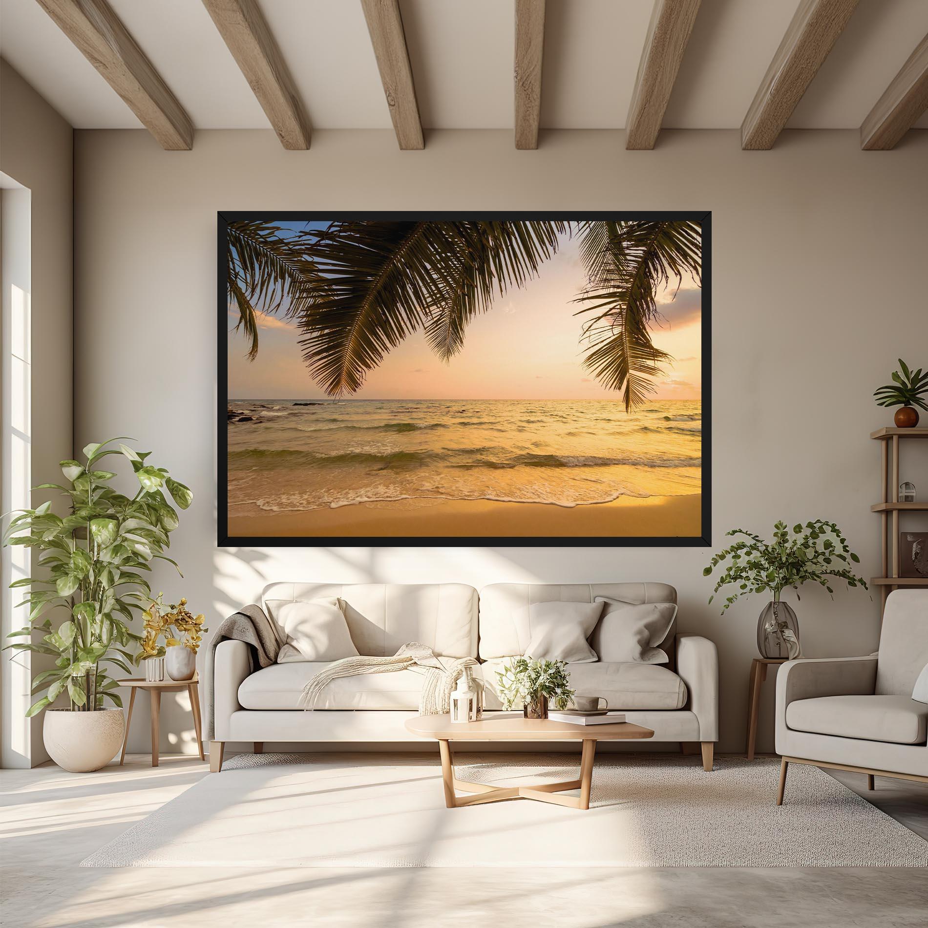 Картина на платно Paradise Island mockup 6