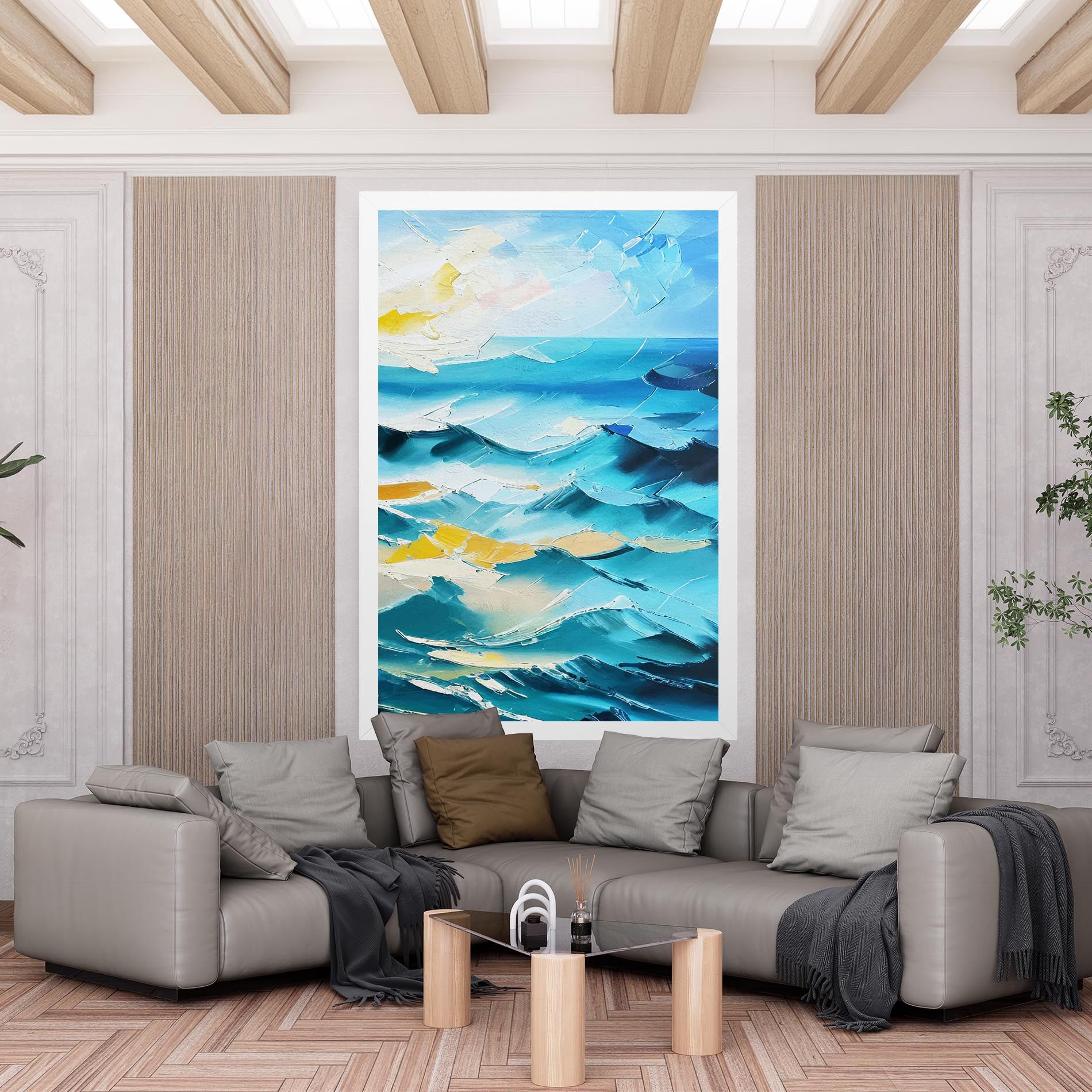 Blue Ocean Painting mockup 6