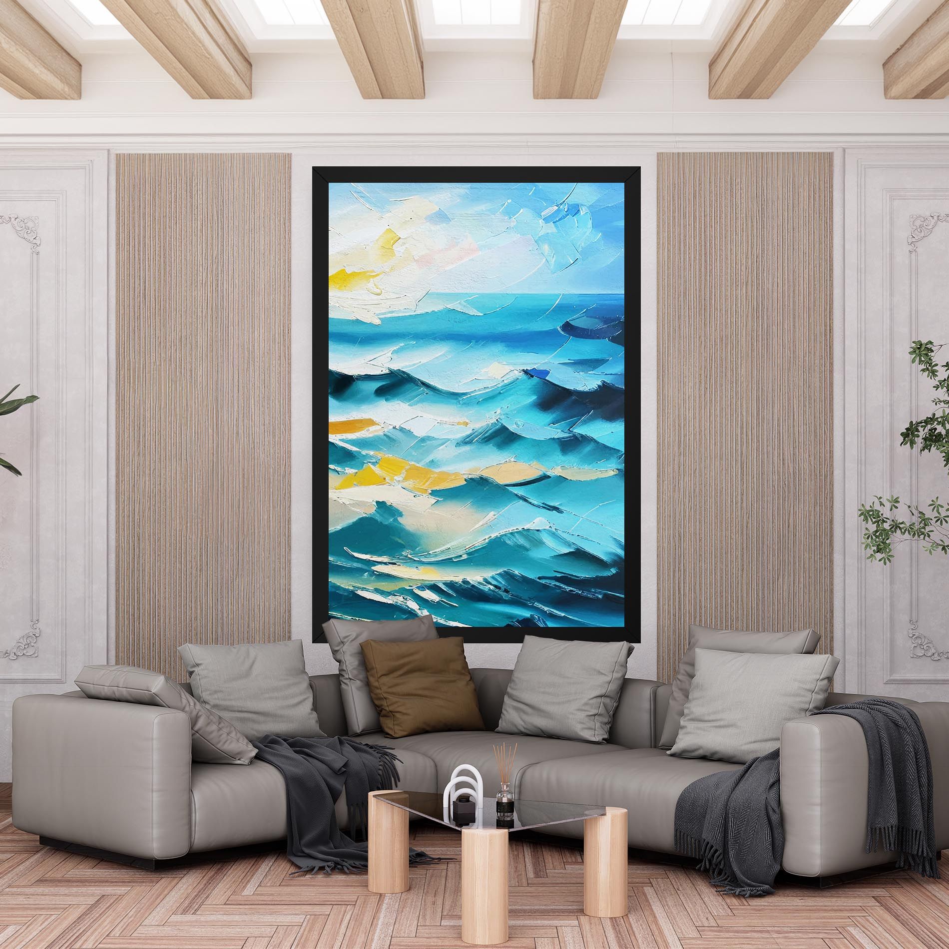 Blue Ocean Painting mockup 6