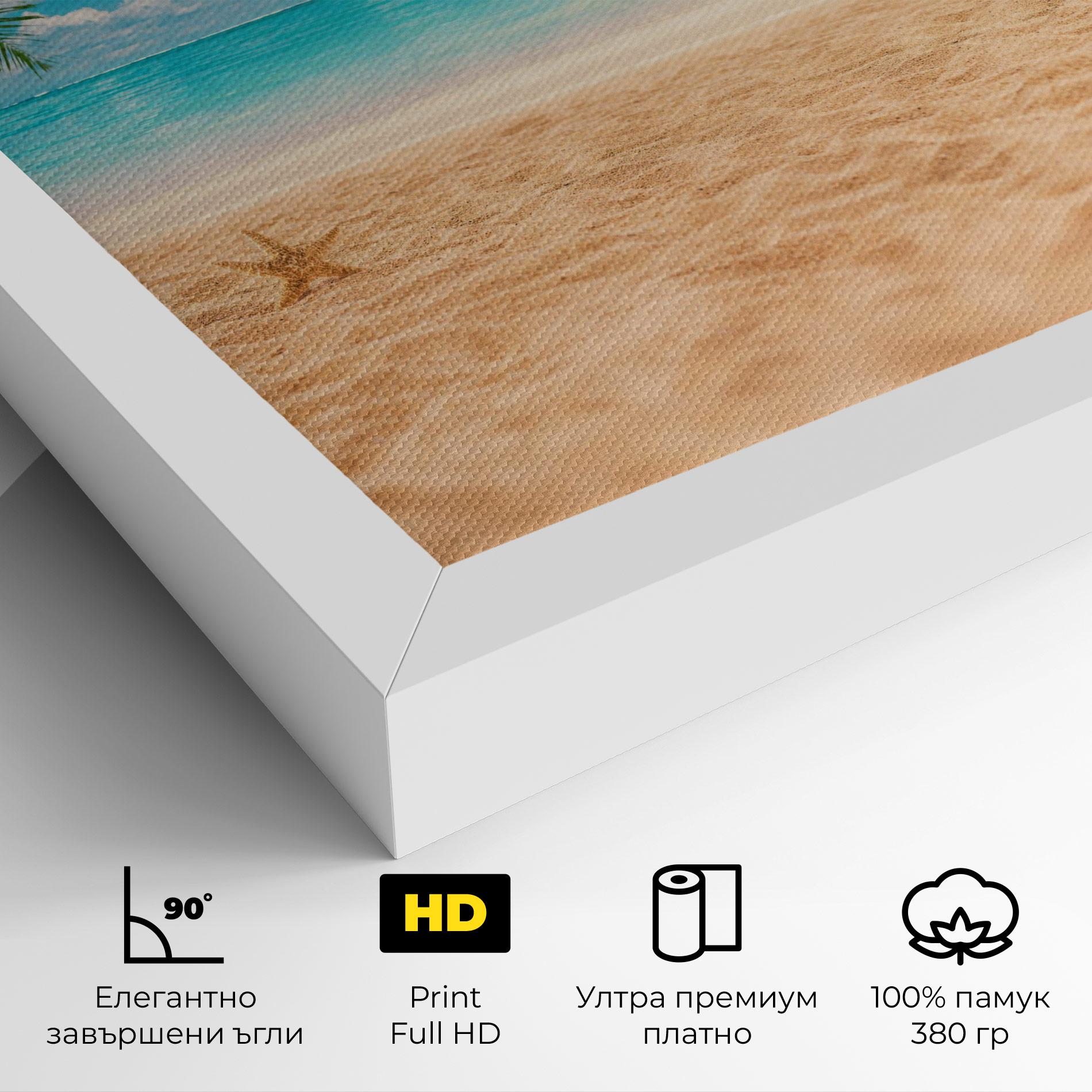 Картина на платно Exotic Beach Ocean mockup 4