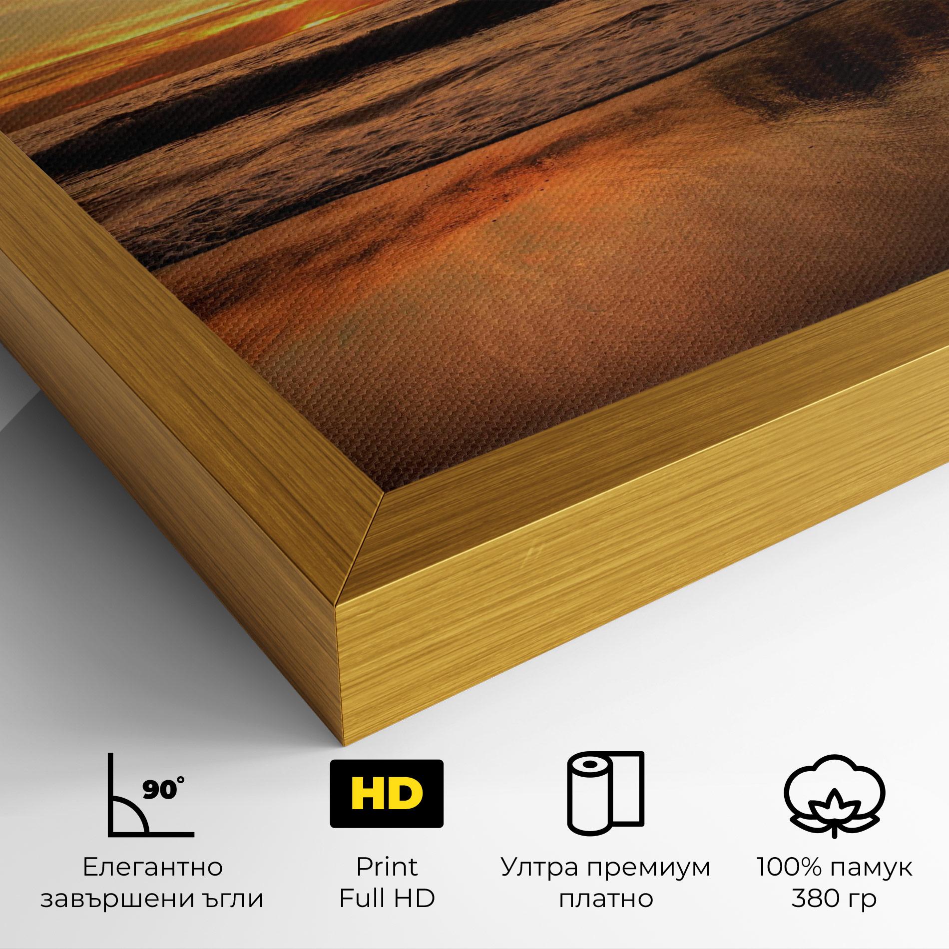 Картина на платно Beach Sunset View mockup 4