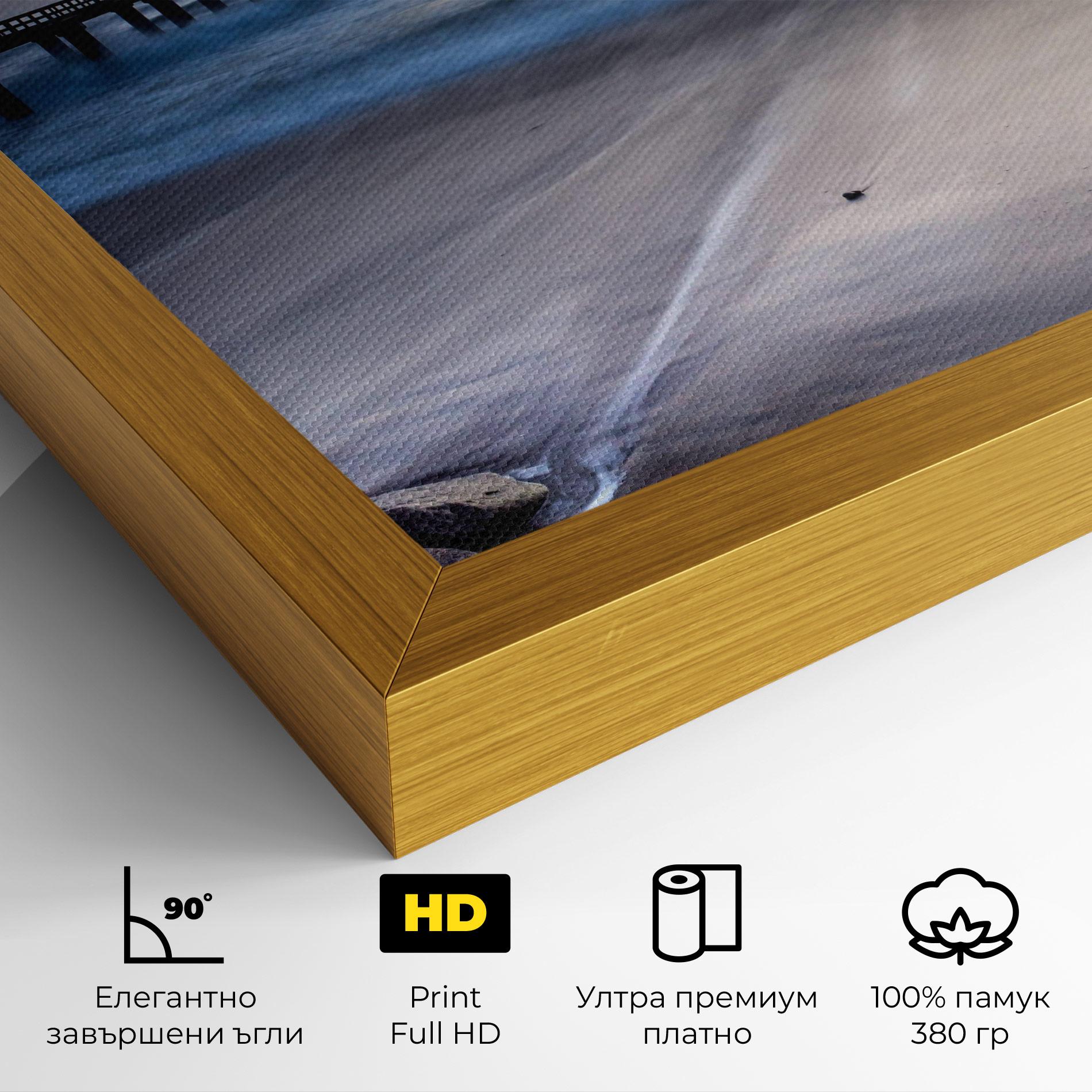 Картина на платно Empty Pretty Beach mockup 4