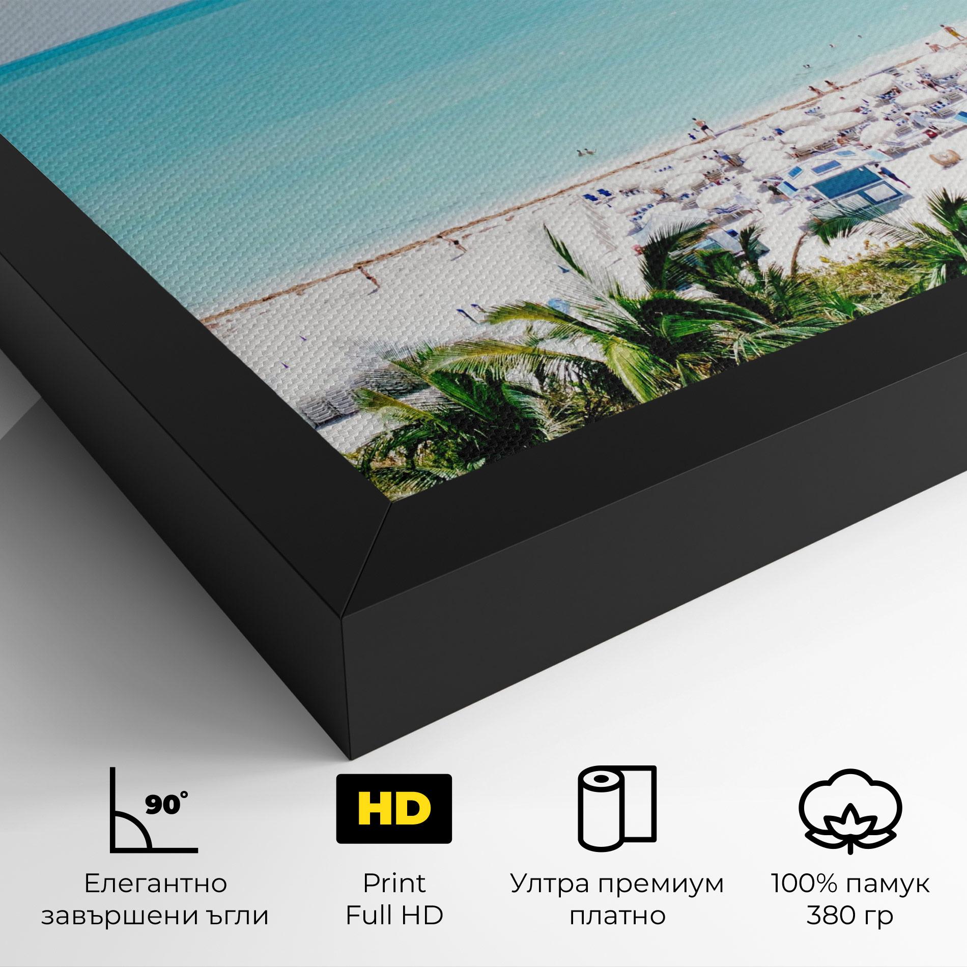 Картина на платно Blue Clear Water mockup 4