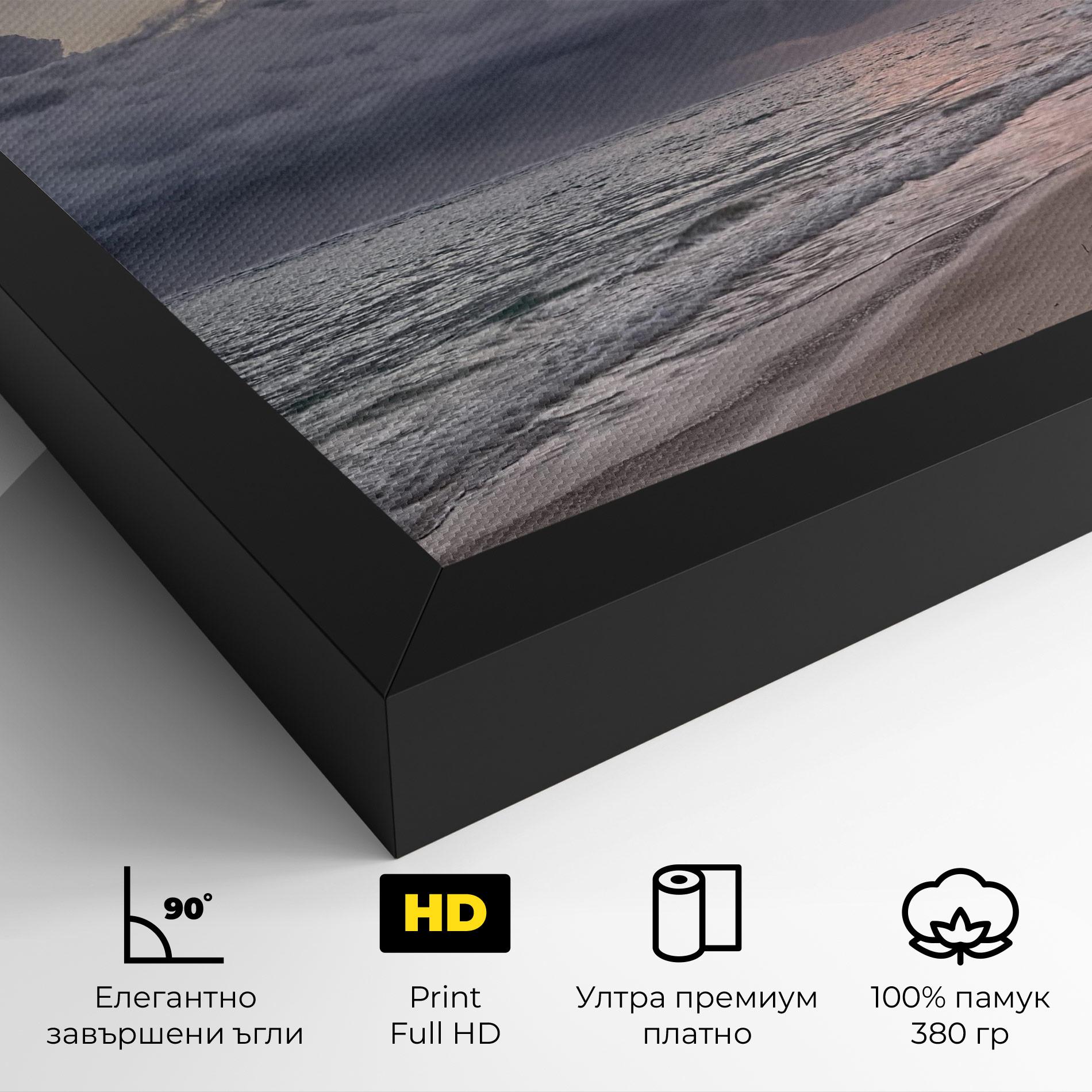 Картина на платно Cloudy Beach mockup 4