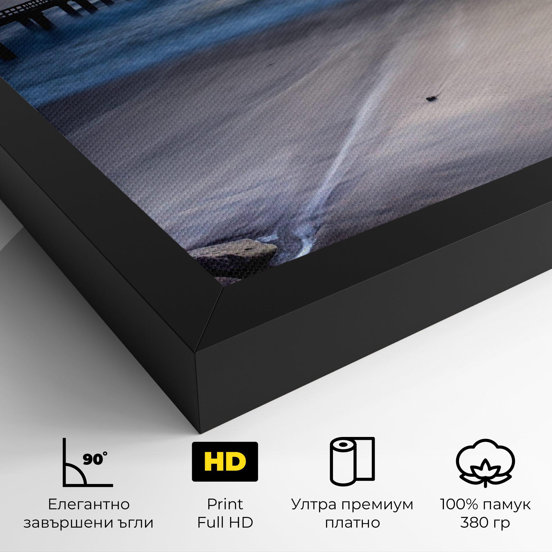 Картина на платно Empty Pretty Beach mockup 4