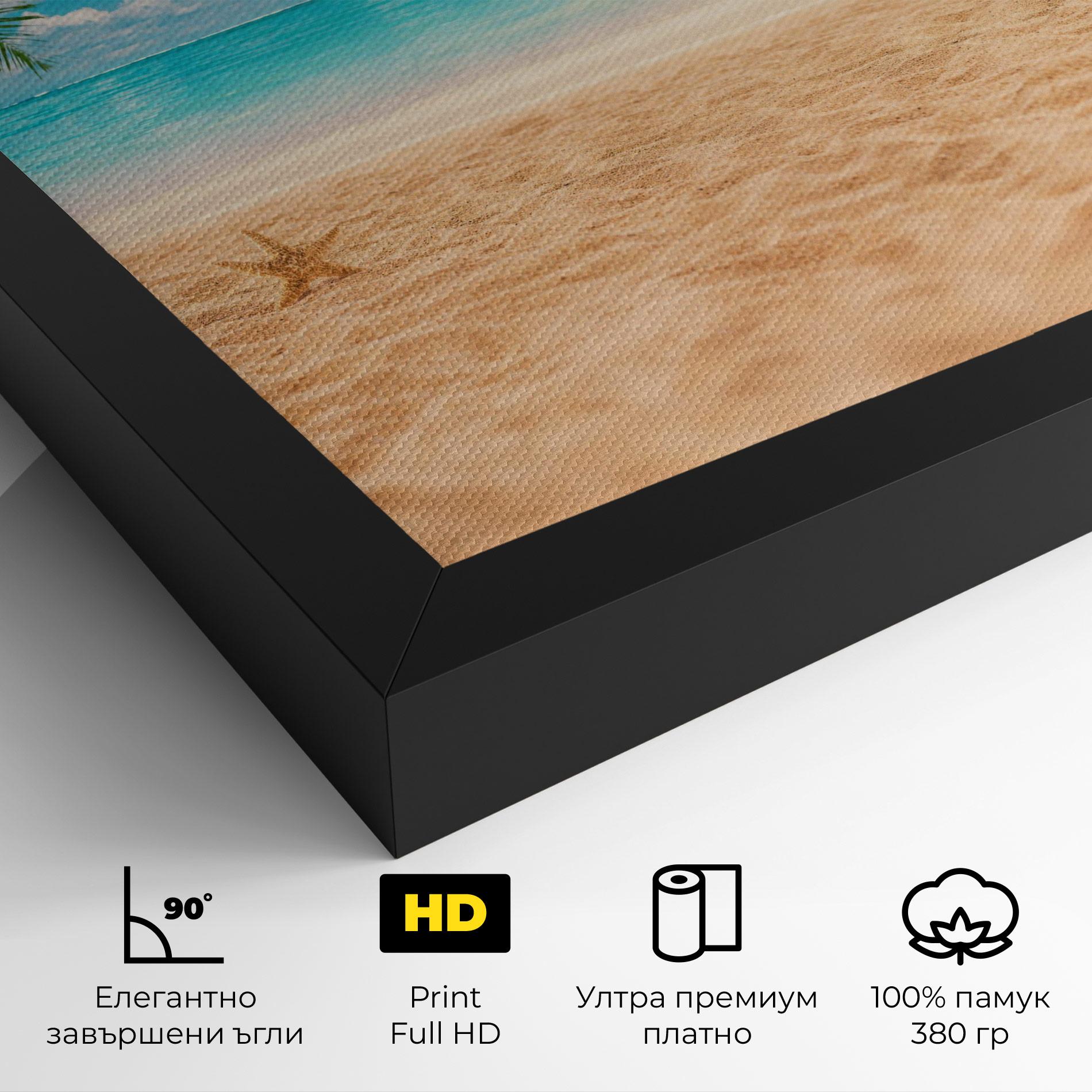 Картина на платно Exotic Beach Ocean mockup 4