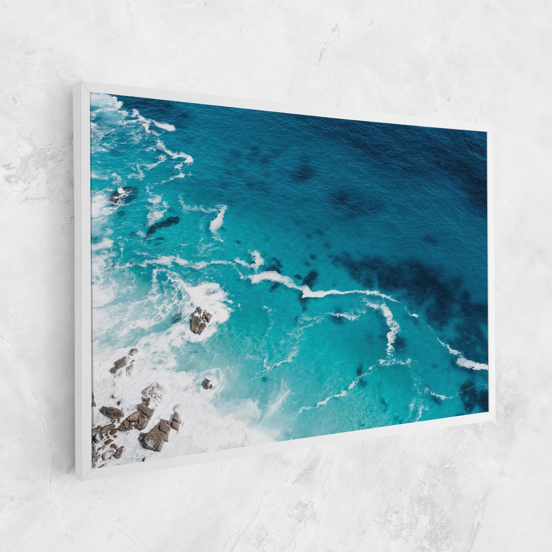 Картина на платно Blue Water Beach mockup 1
