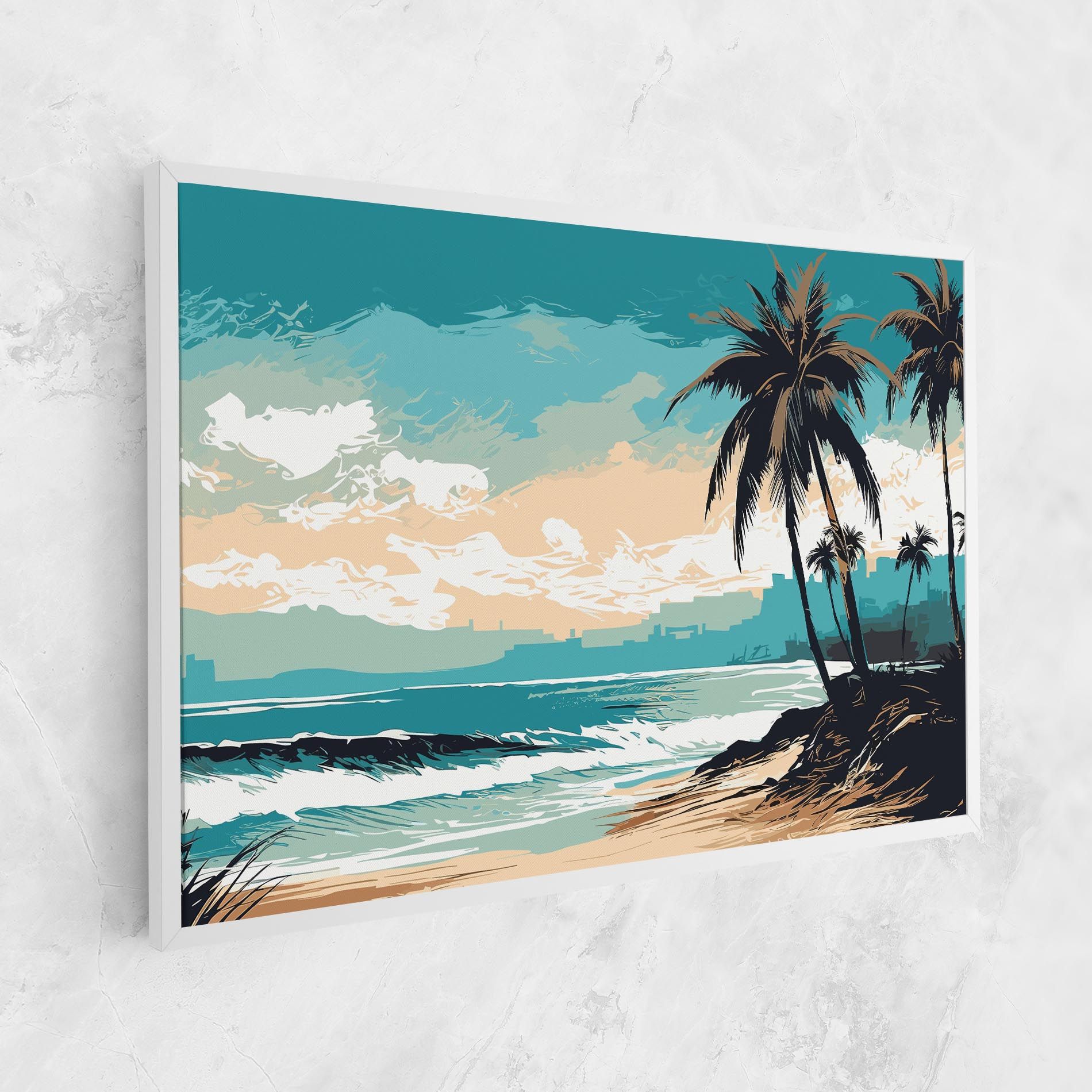 Cream Blue Beach mockup 1