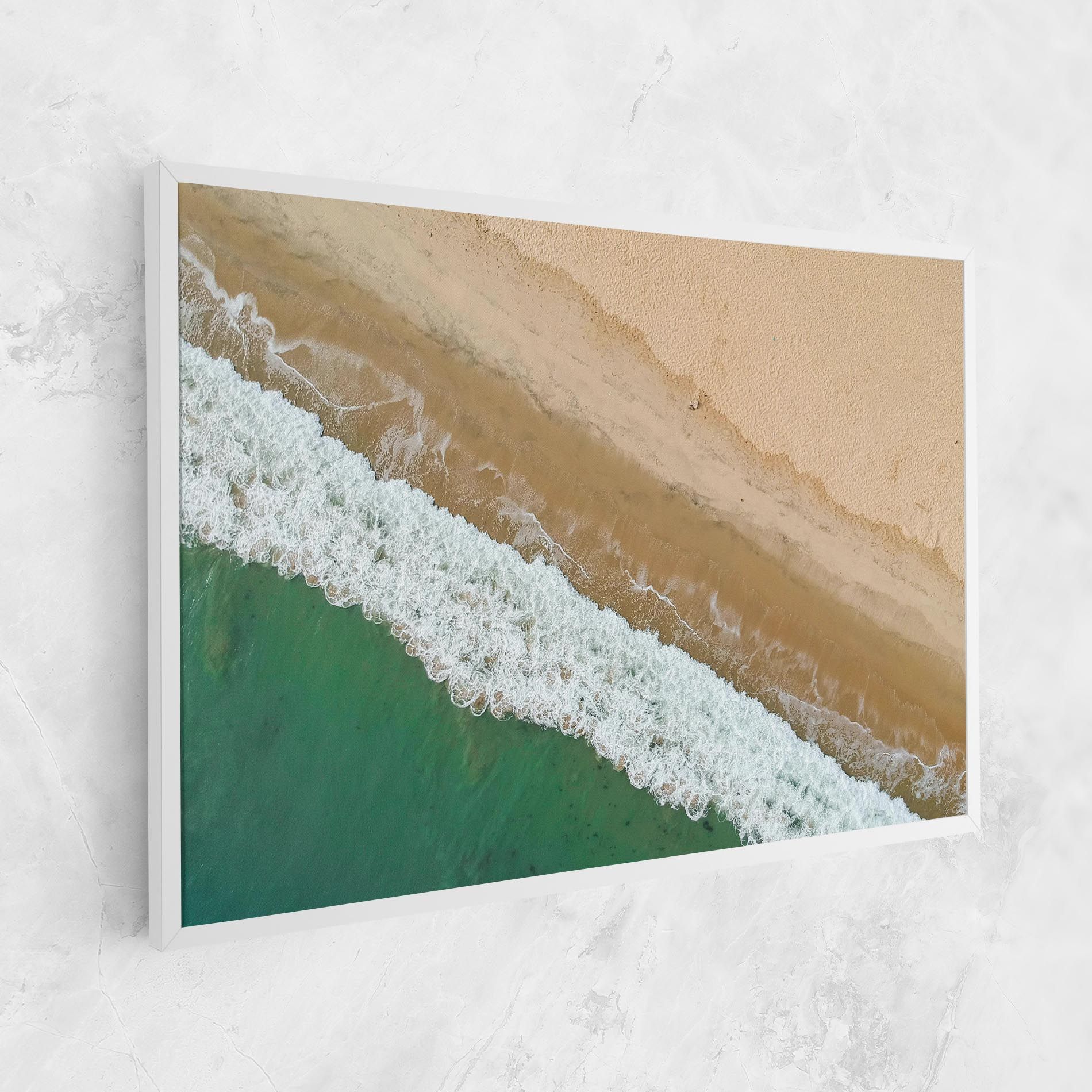 Cream Green Waves mockup 1