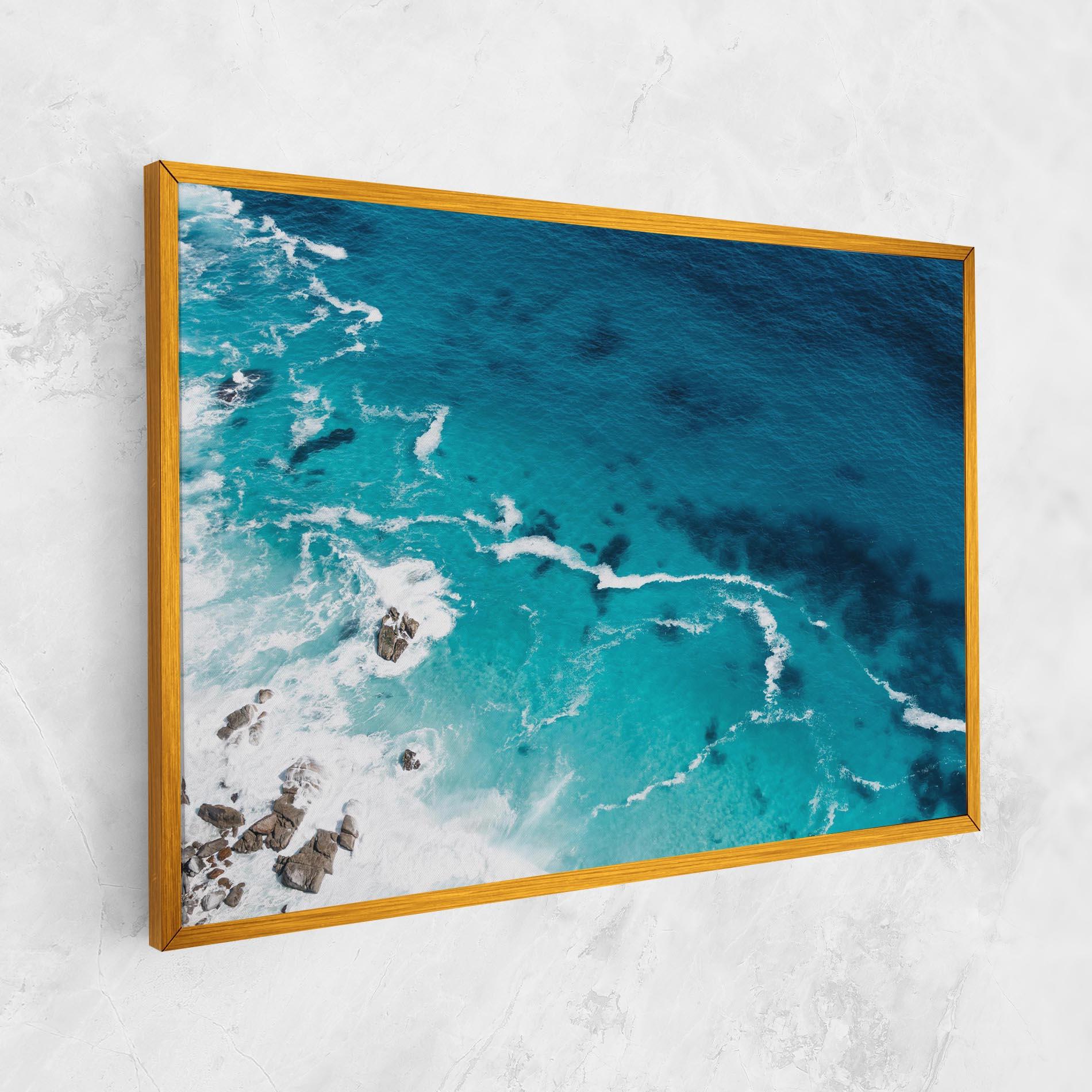 Картина на платно Blue Water Beach mockup 1